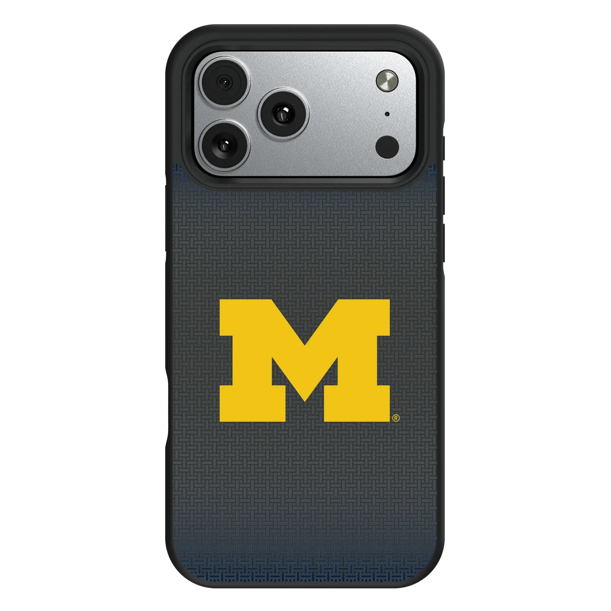University of Michigan Wolverines Linen iPhone Bump Phone Case for Apple iPhone#Device_iPhone 17 Pro Max