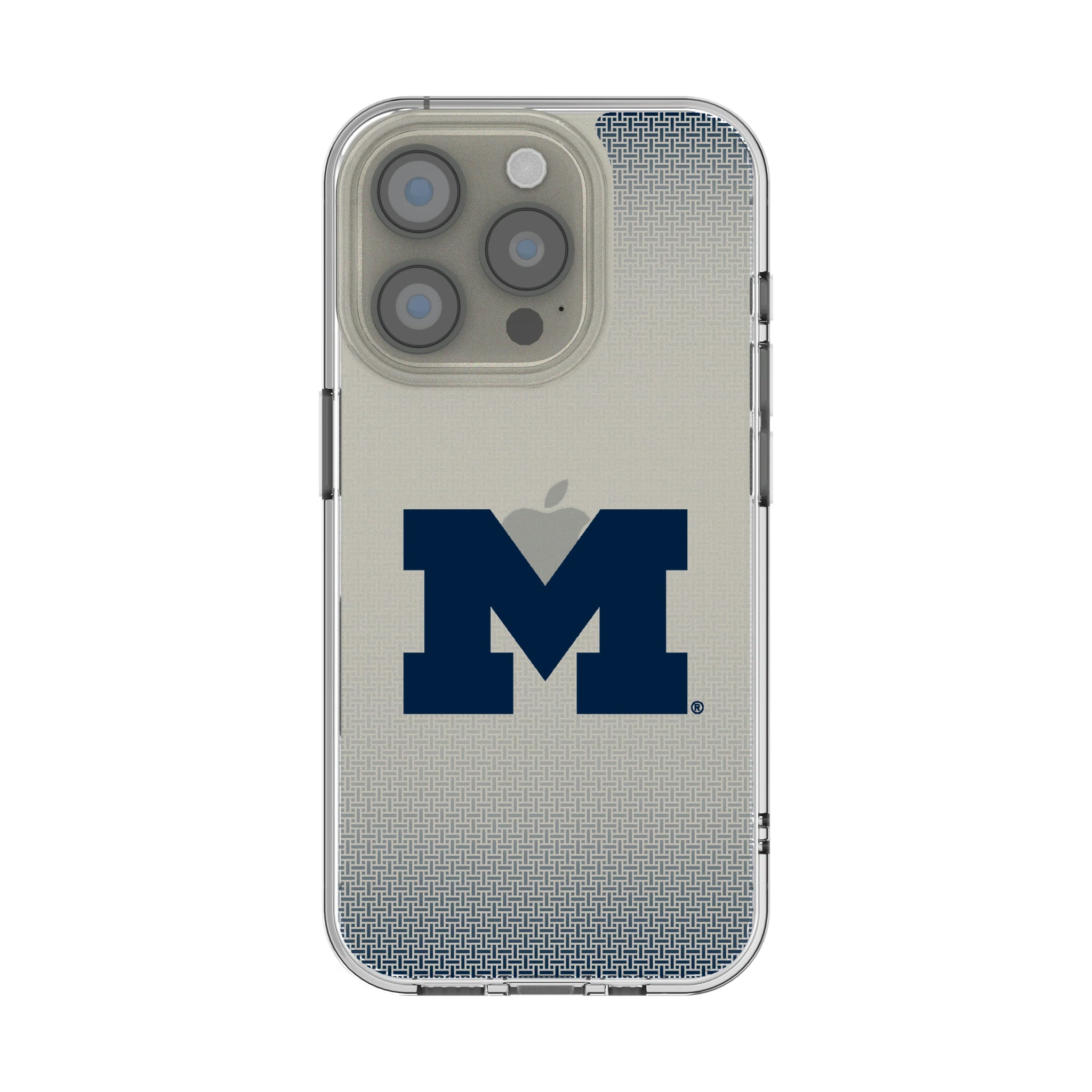 University of Michigan Wolverines Linen iPhone Clear Phone Case for Apple iPhone
