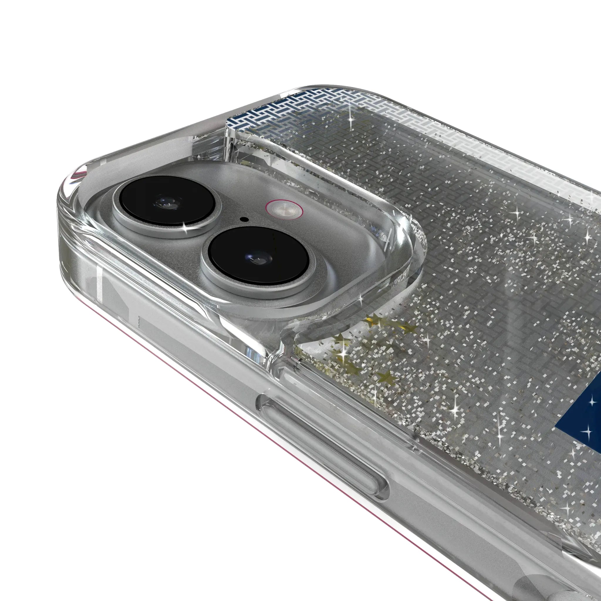 University of Michigan Wolverines Linen iPhone Glitter Phone Case for Apple iPhone - Detail
