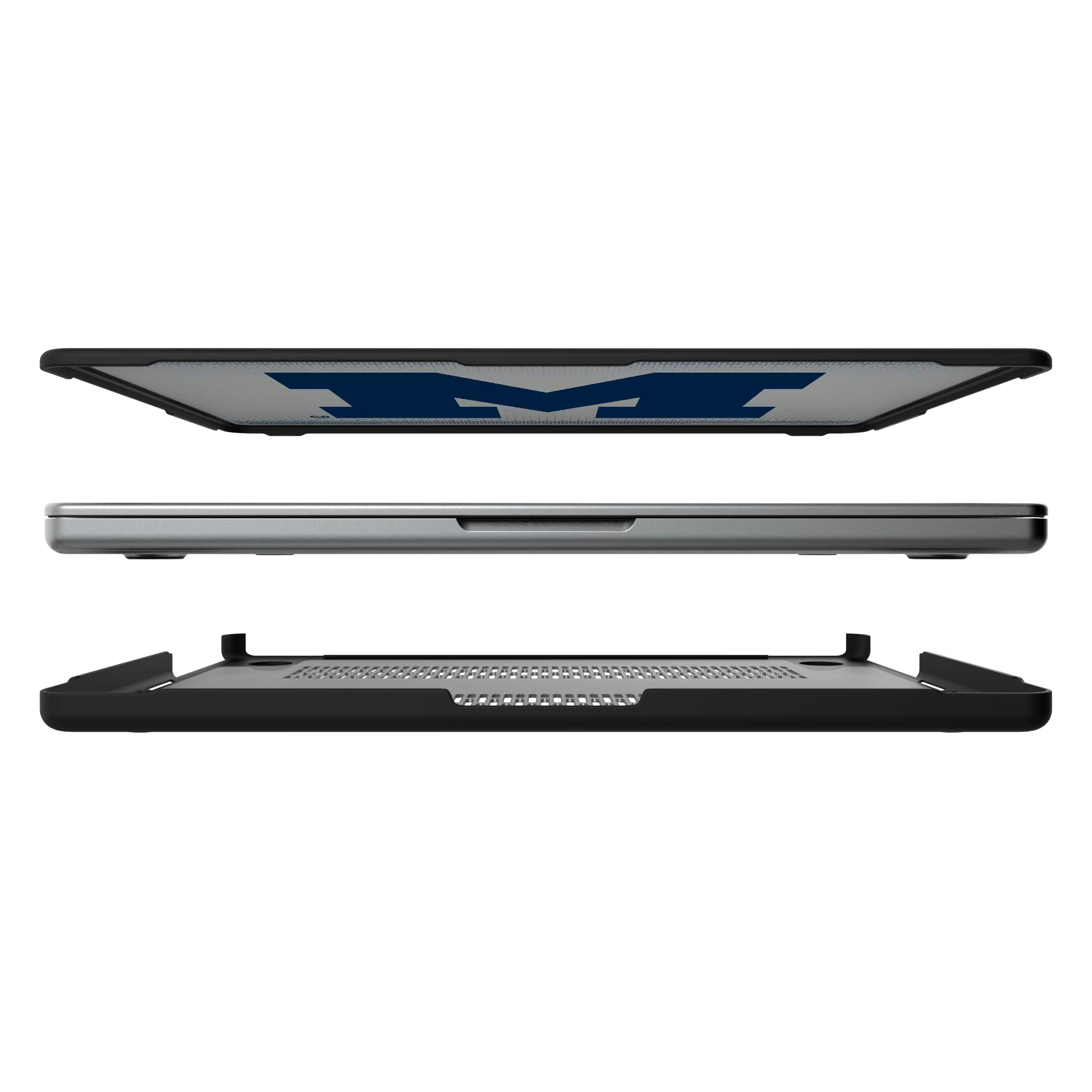 University of Michigan Wolverines Linen MacBook Laptop Case for Apple MacBook#Device_MacBook Pro (14-inch, 2021) / MacBook Pro (14-inch, 2023) / MacBook Pro (14-inch, 2024)