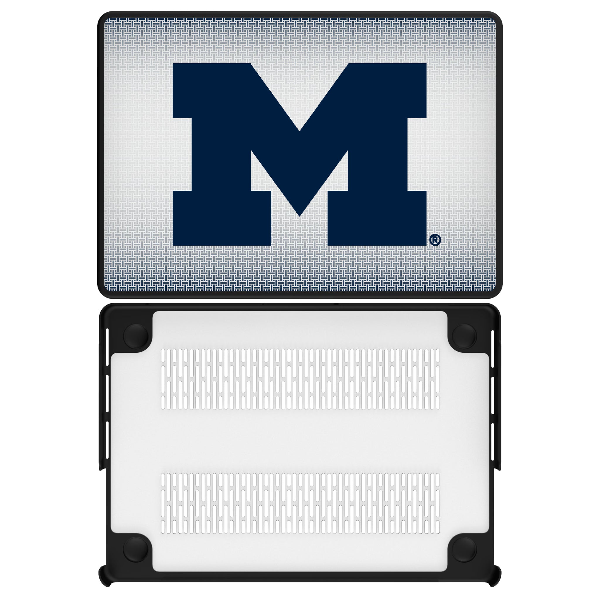 University of Michigan Wolverines Linen MacBook Laptop Case for Apple MacBook#Device_MacBook Pro (14-inch, 2021) / MacBook Pro (14-inch, 2023) / MacBook Pro (14-inch, 2024)