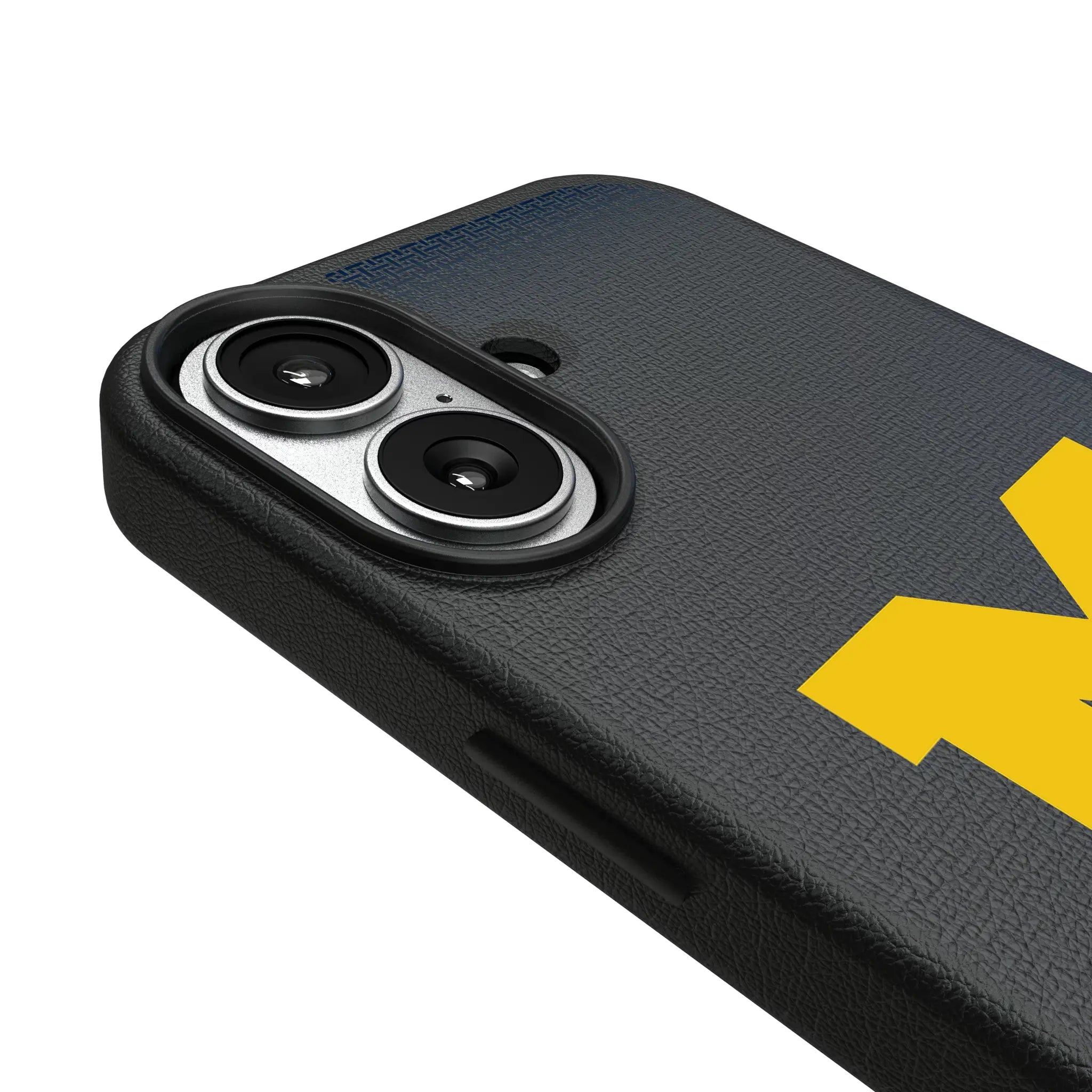 University of Michigan Wolverines Linen iPhone MagSafe Compatible Phone Case for Apple iPhone - Detail#Device_iPhone 17