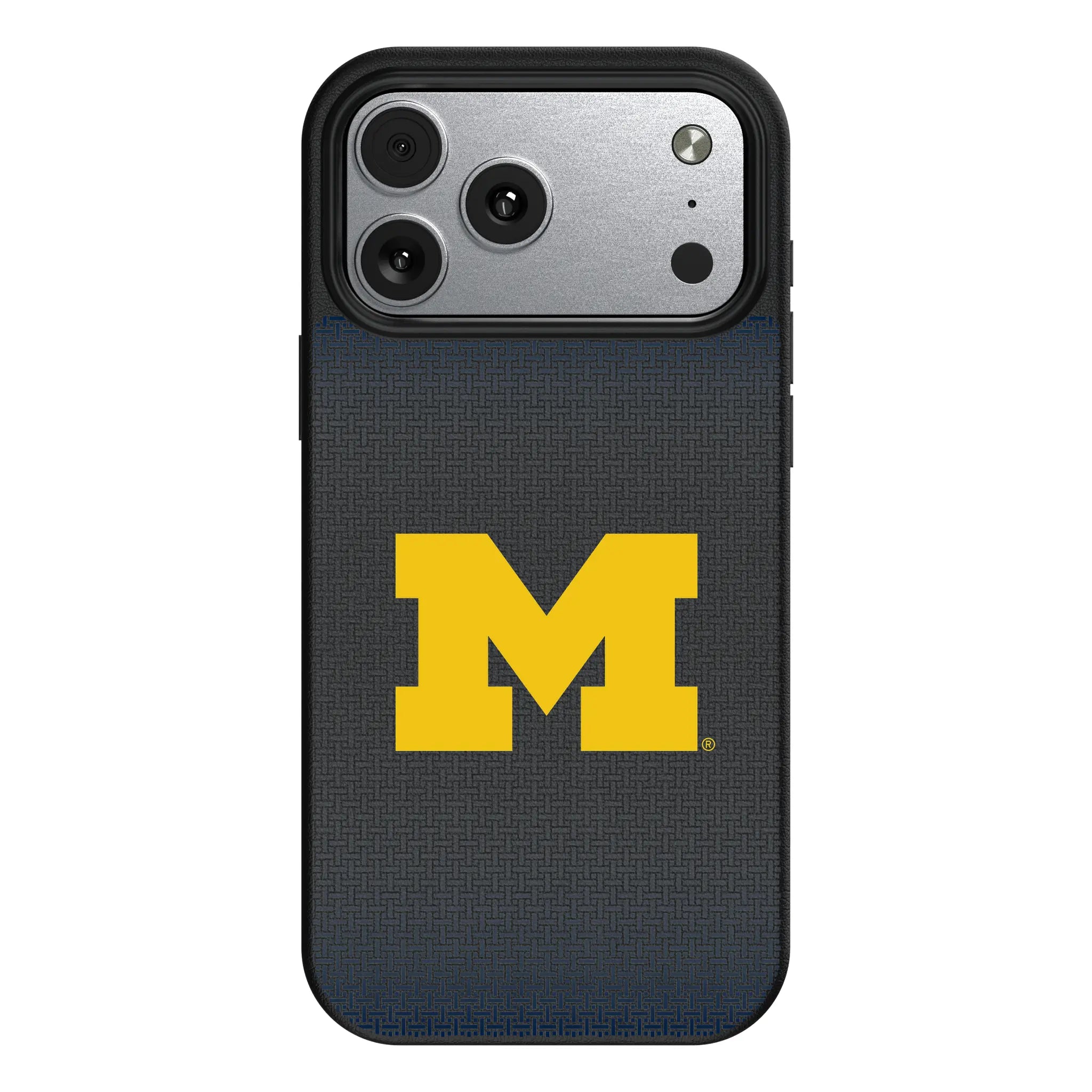 University of Michigan Wolverines Linen iPhone MagSafe Compatible Phone Case for Apple iPhone#Device_iPhone 17 Pro Max