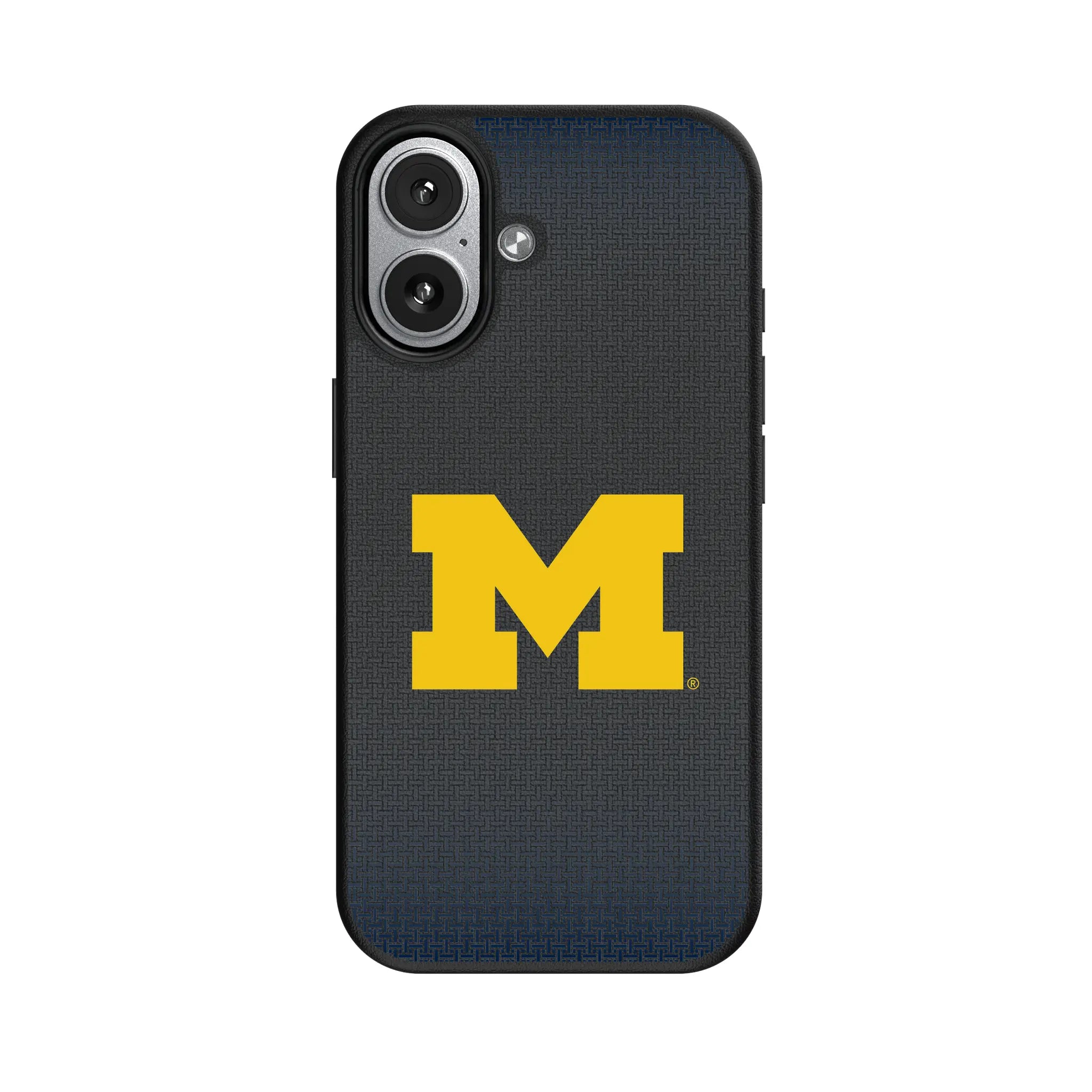University of Michigan Wolverines Linen iPhone MagSafe Compatible Phone Case for Apple iPhone#Device_iPhone 17