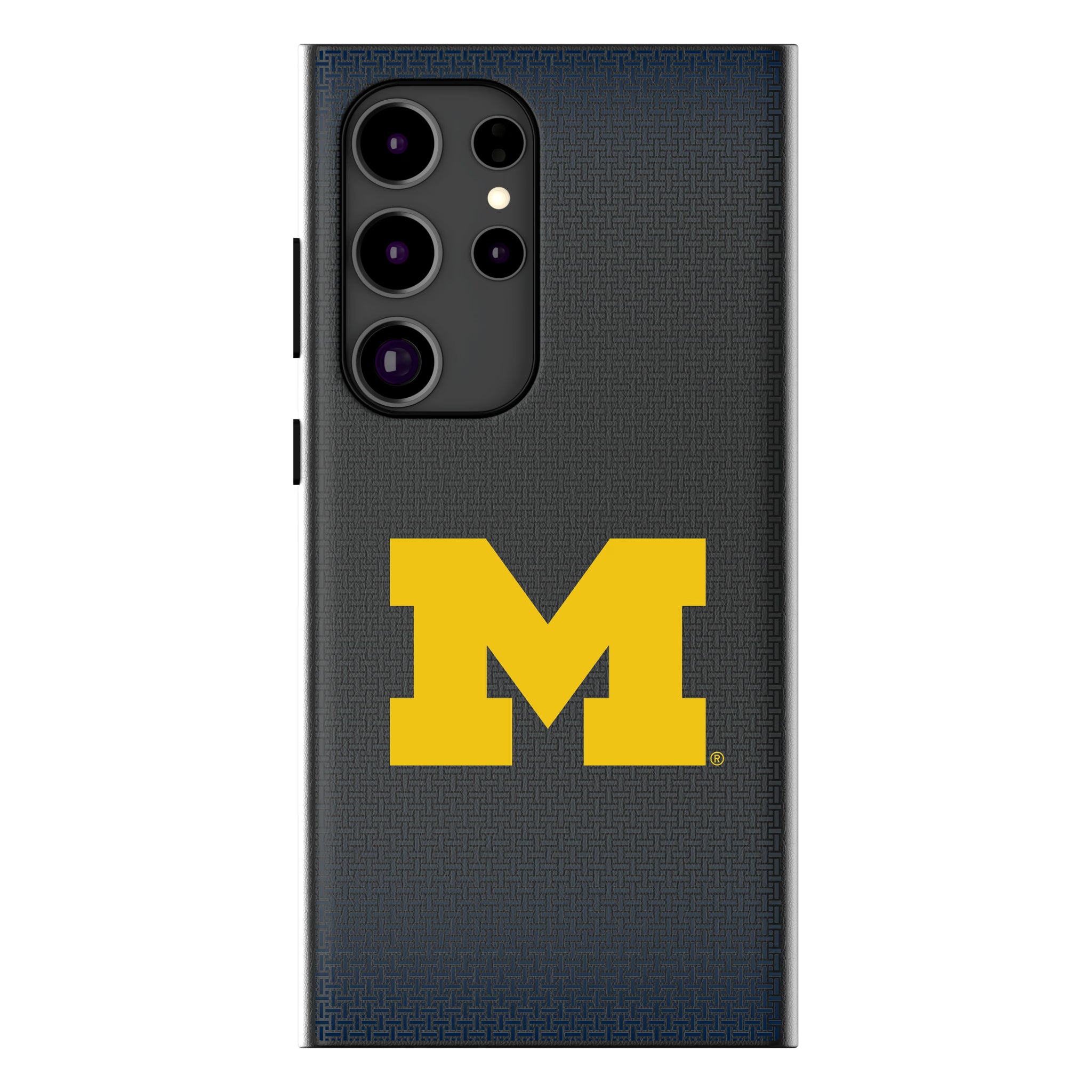 University of Michigan Wolverines Linen Galaxy MagSafe Compatible Phone Case for Samsung Galaxy