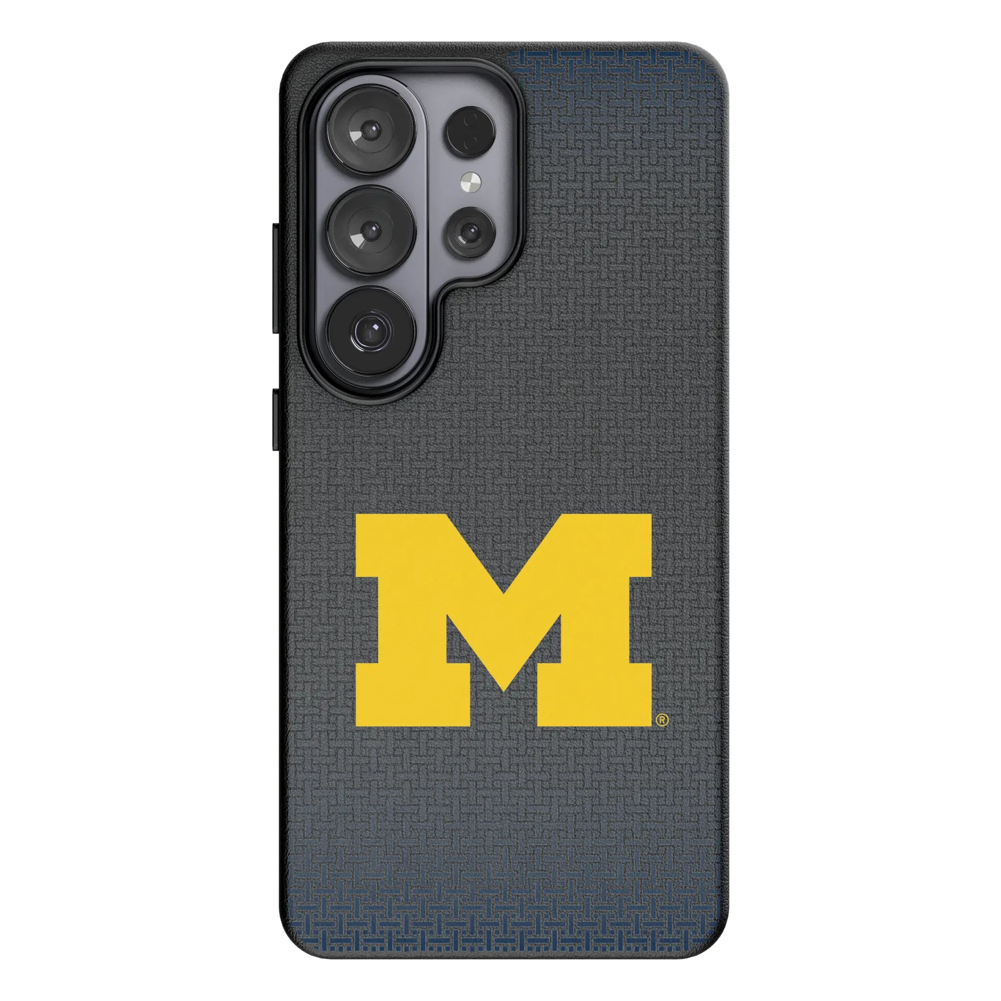 University of Michigan Wolverines Linen Galaxy MagSafe Compatible Phone Case for Samsung Galaxy#Device_Galaxy S26 Ultra