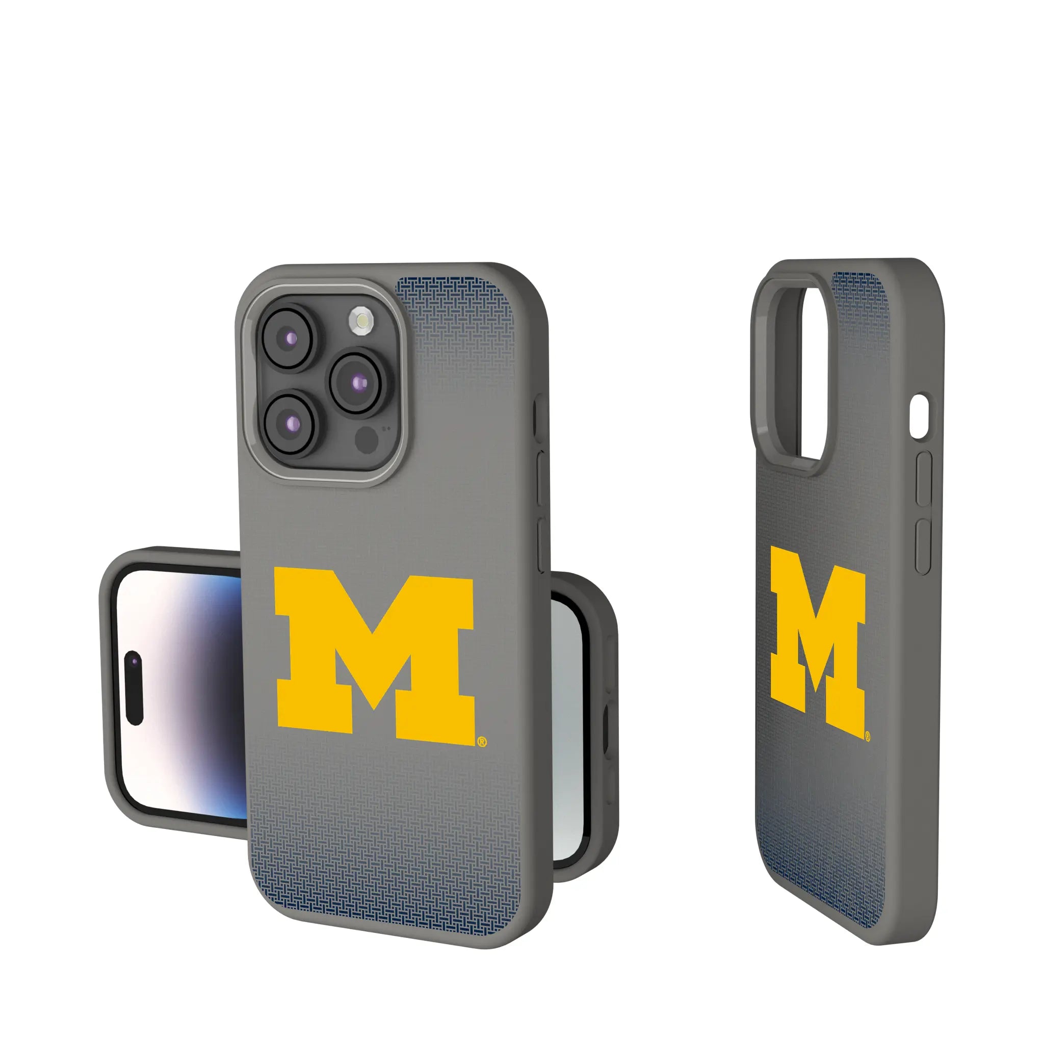 University of Michigan Wolverines Linen iPhone Soft Touch Phone Case for Apple iPhone