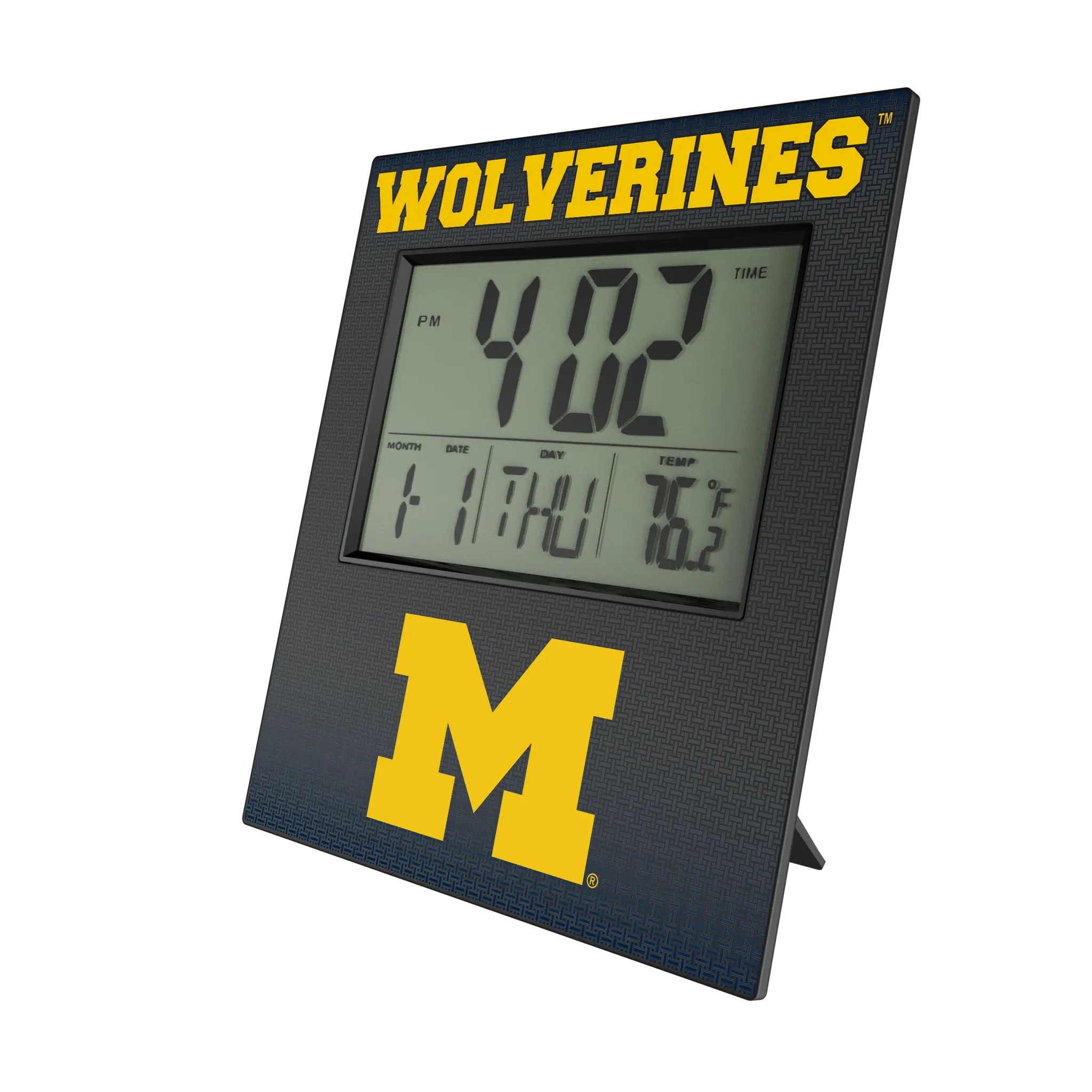 University of Michigan Wolverines Linen Wall Clock