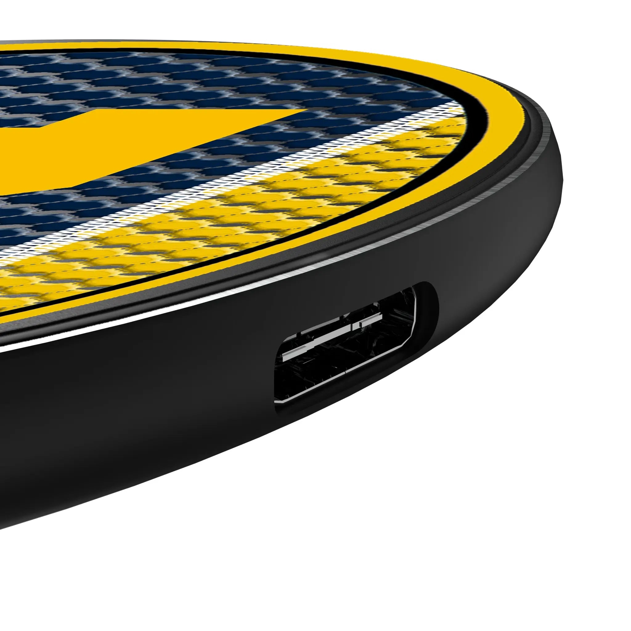 University of Michigan Wolverines Mesh 15-Watt Wireless Charger - Detail