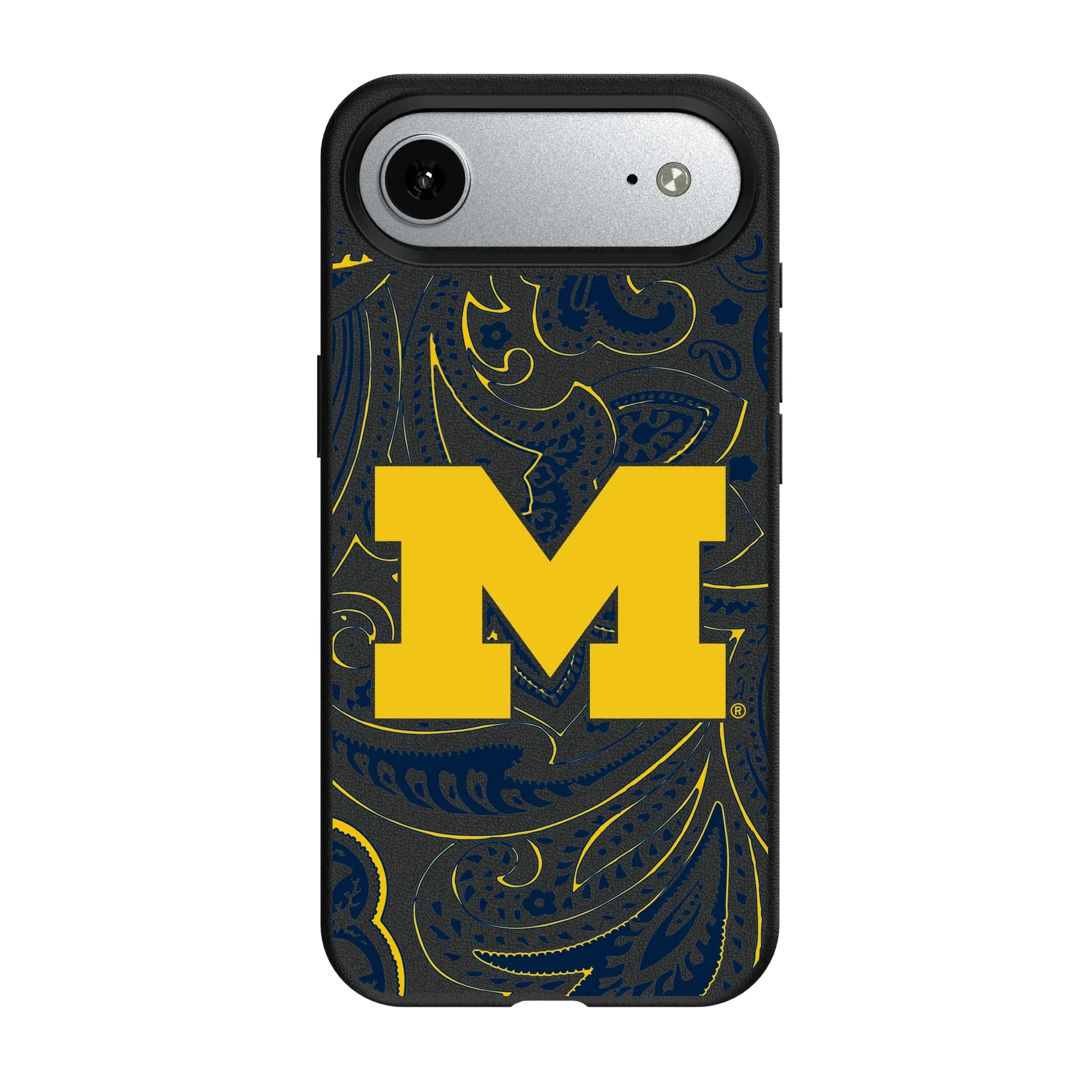 University of Michigan Wolverines Paisley iPhone MagSafe Compatible Phone Case for Apple iPhone#Device_iPhone Air