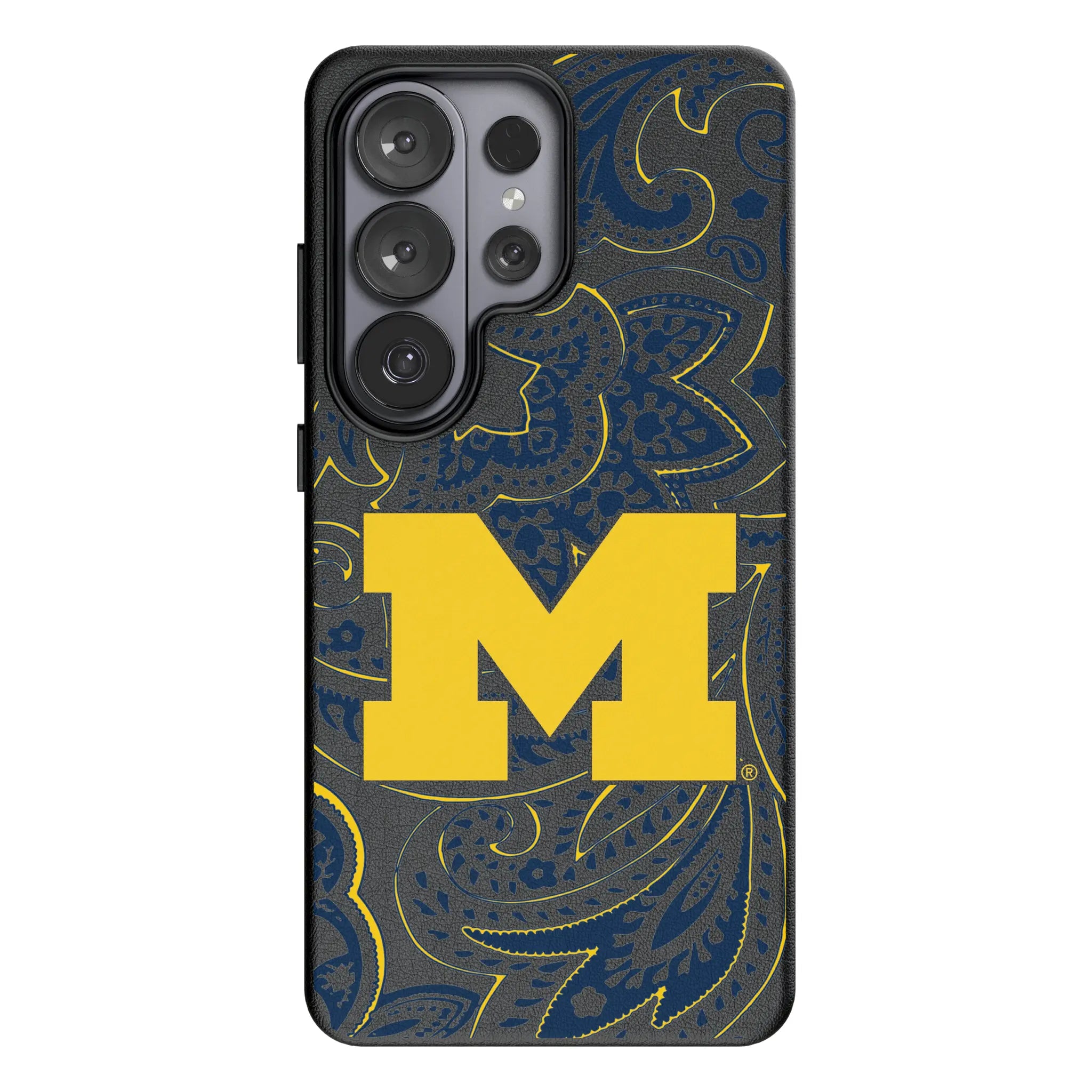 University of Michigan Wolverines Paisley Galaxy MagSafe Compatible Phone Case for Samsung Galaxy#Device_Galaxy S26 Ultra