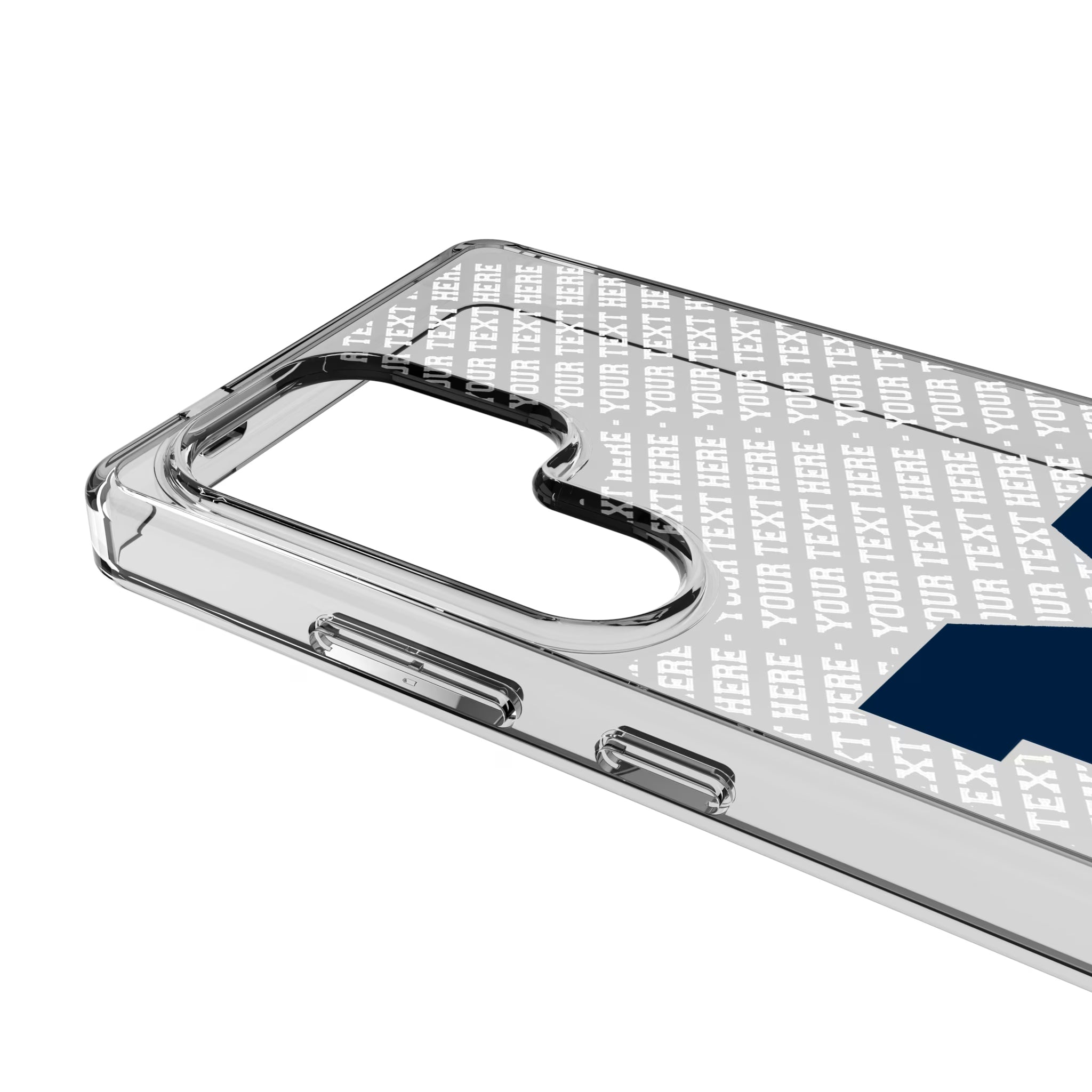 University of Michigan Wolverines Personalized EndZone Plus Galaxy Clear Phone Case for Samsung Galaxy - Detail