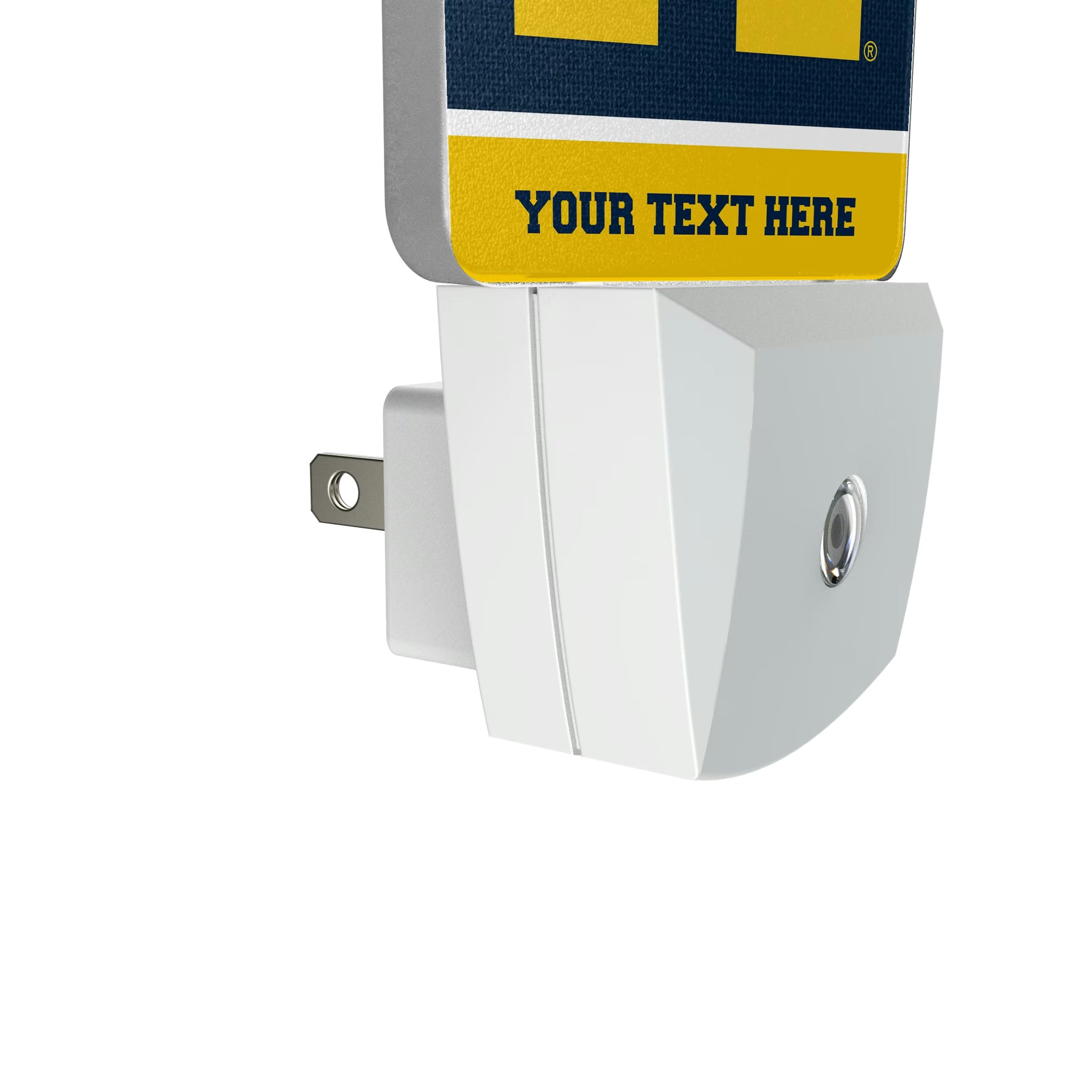 University of Michigan Wolverines Personalized Endzone Solid Night Light 2-Pack - Detail