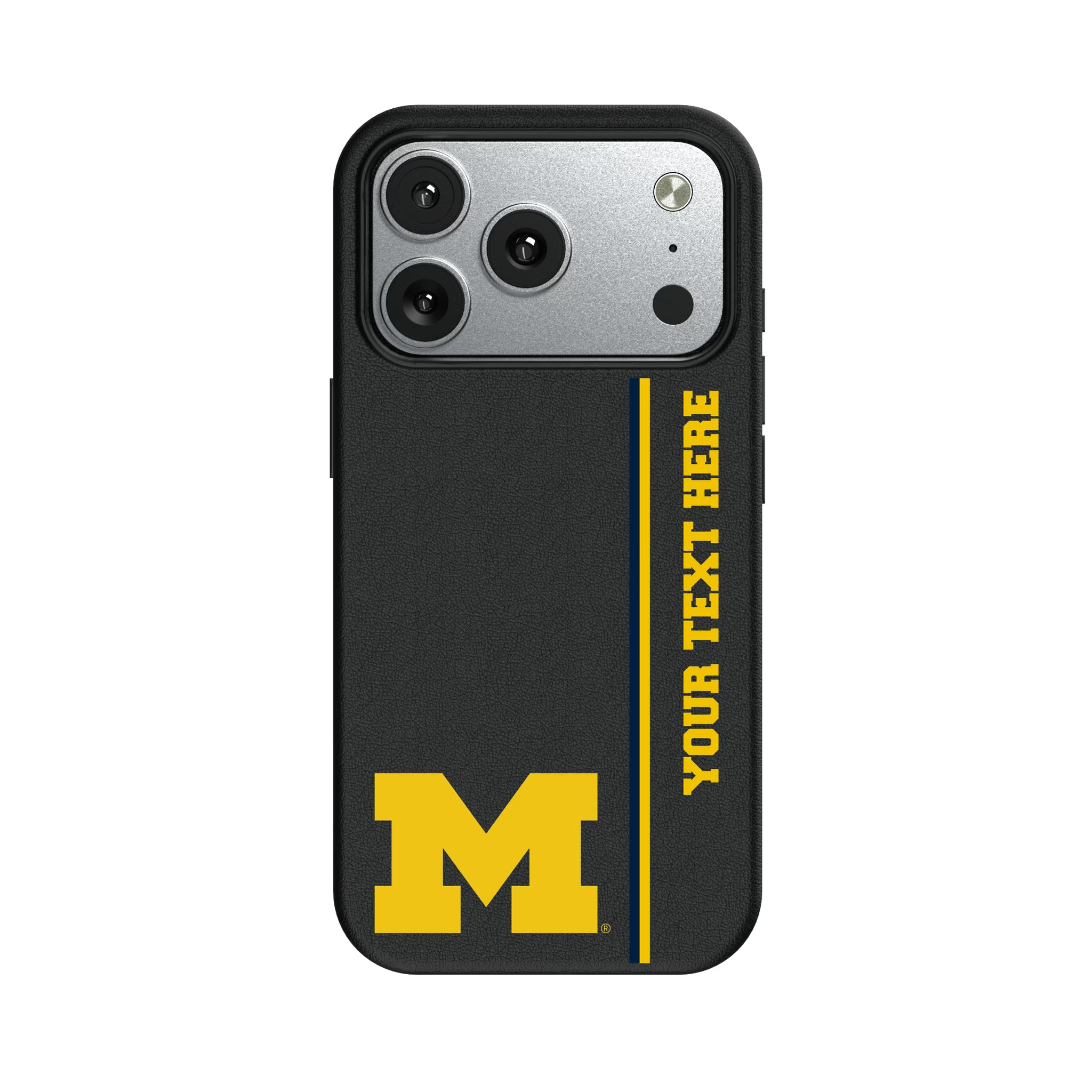 University of Michigan Wolverines Personalized Sidebard iPhone MagSafe Compatible Phone Case for Apple iPhone#Device_iPhone 17 Pro