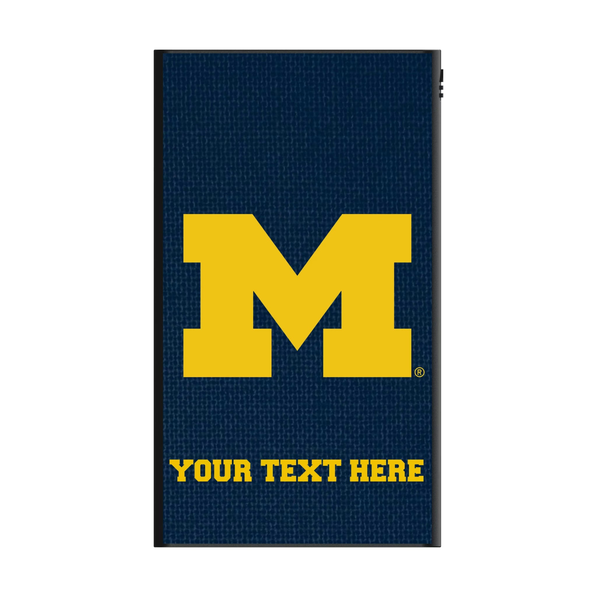 University of Michigan Wolverines Personalized Solid 5000mAh Flat Powerbank