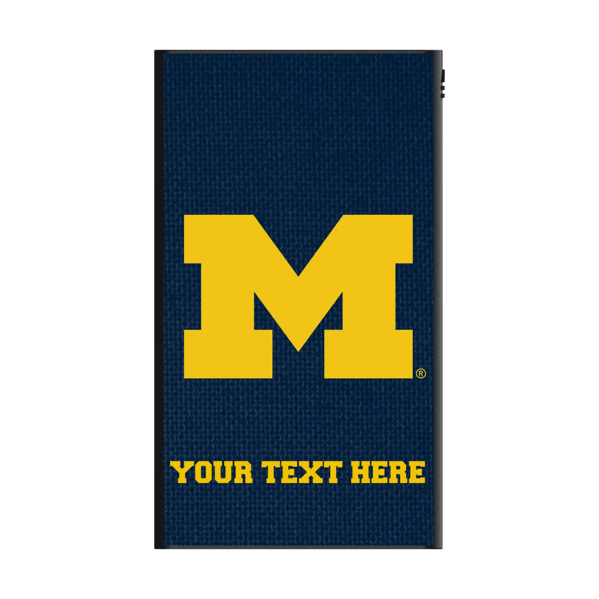 University of Michigan Wolverines Personalized Solid 5000mAh Flat Power Bank