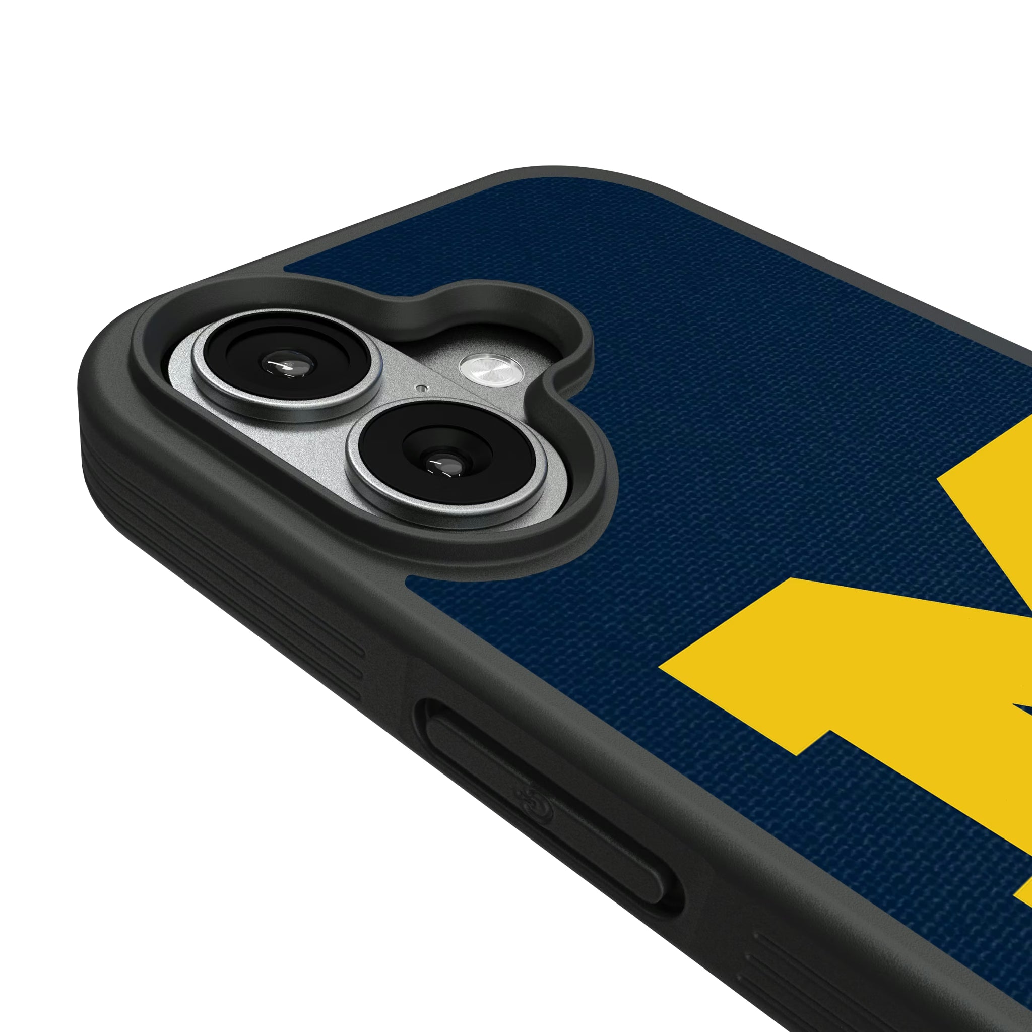 University of Michigan Wolverines Personalized Stripe iPhone Bump Phone Case for Apple iPhone - Detail#Device_iPhone 17