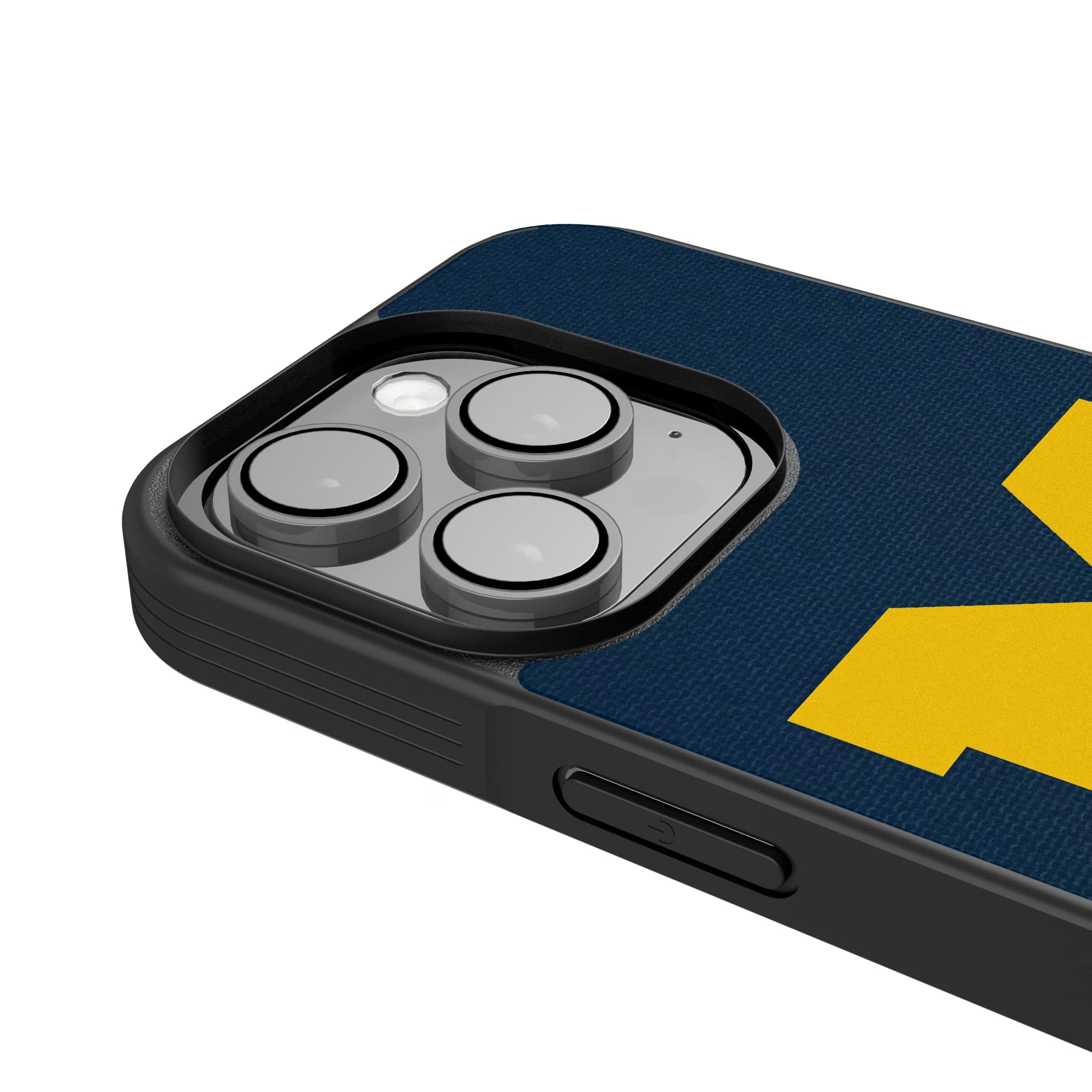 University of Michigan Wolverines Personalized Stripe iPhone Bump Phone Case for Apple iPhone - Detail