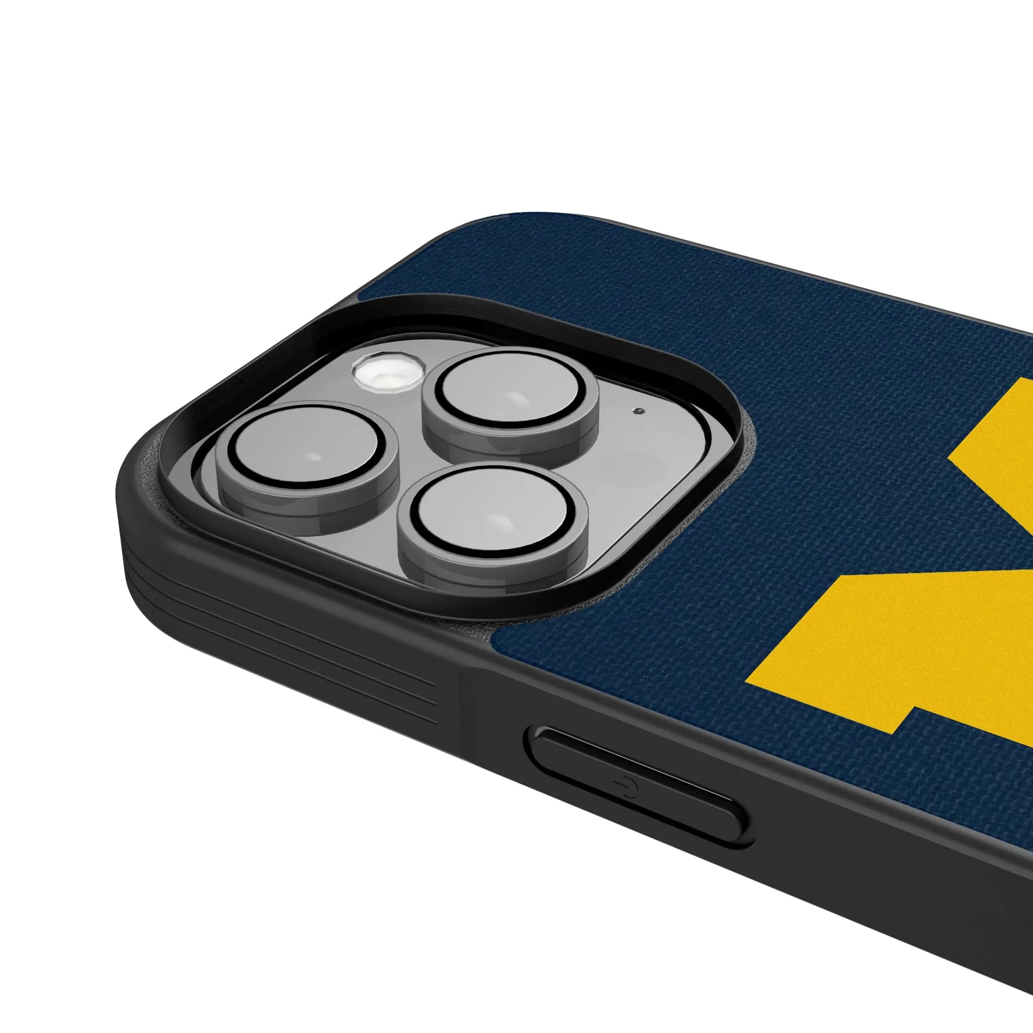 University of Michigan Wolverines Personalized Stripe iPhone Bump Phone Case for Apple iPhone - Detail