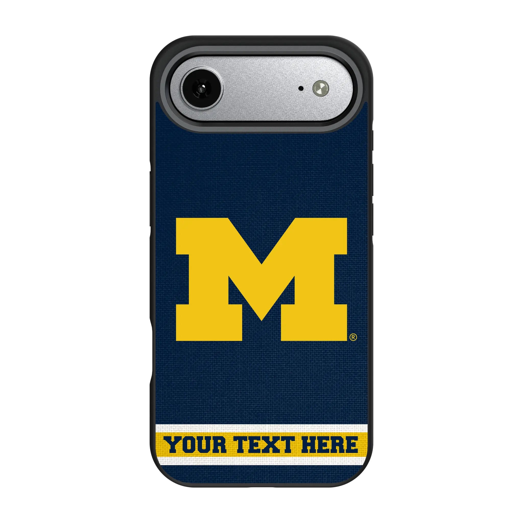University of Michigan Wolverines Personalized Stripe iPhone Bump Phone Case for Apple iPhone#Device_iPhone Air