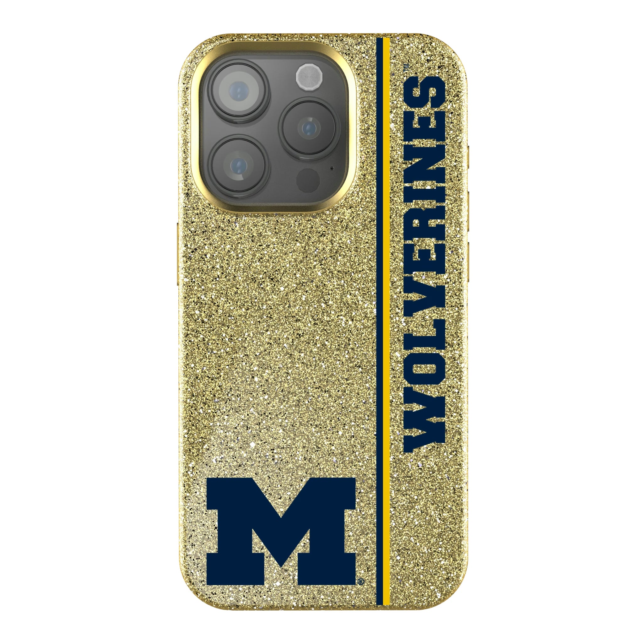 University of Michigan Wolverines Sidebar iPhone Bling Phone Case for Apple iPhone