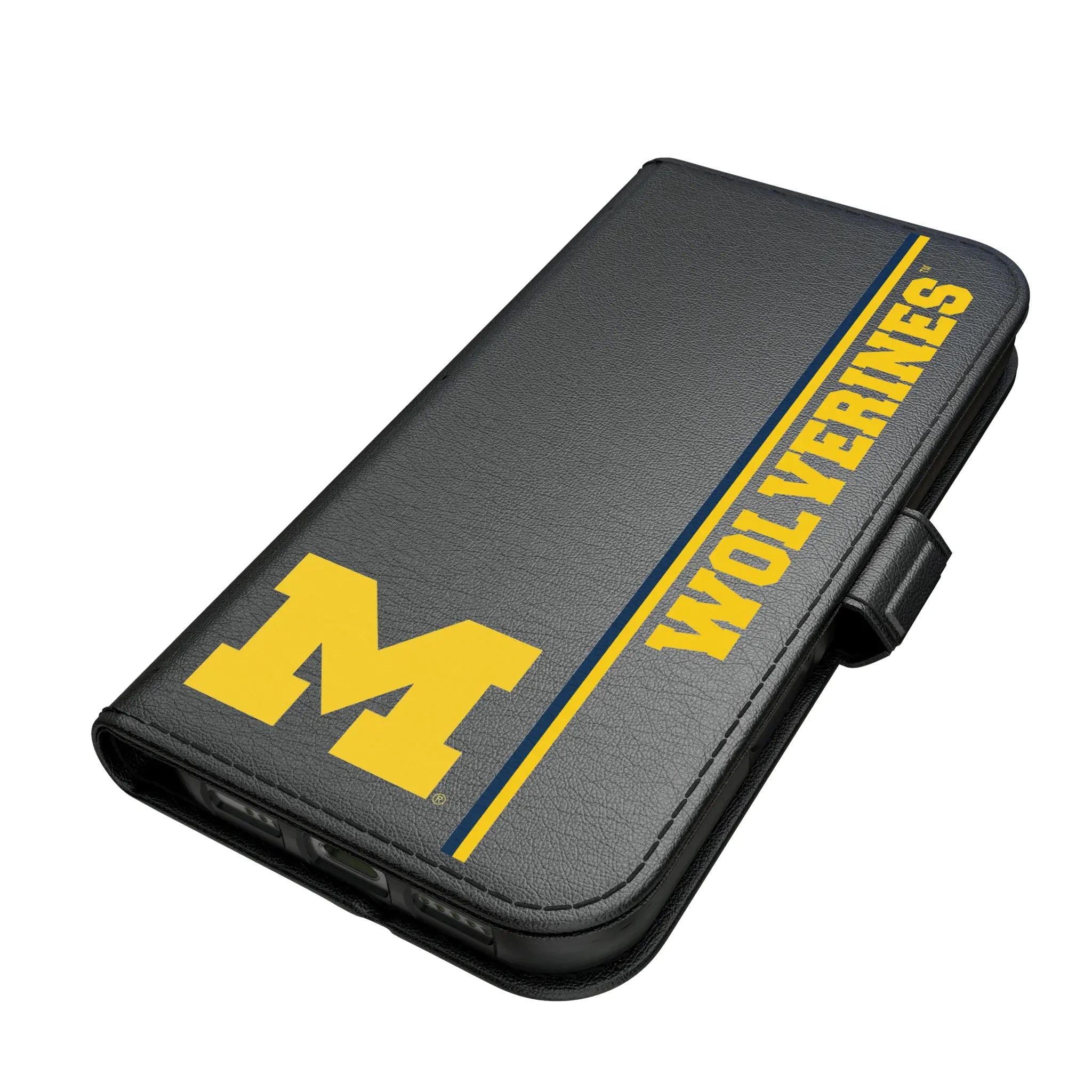 University of Michigan Wolverines Sidebar iPhone Folio Phone Case for Apple iPhone#Device_iPhone 17 Pro