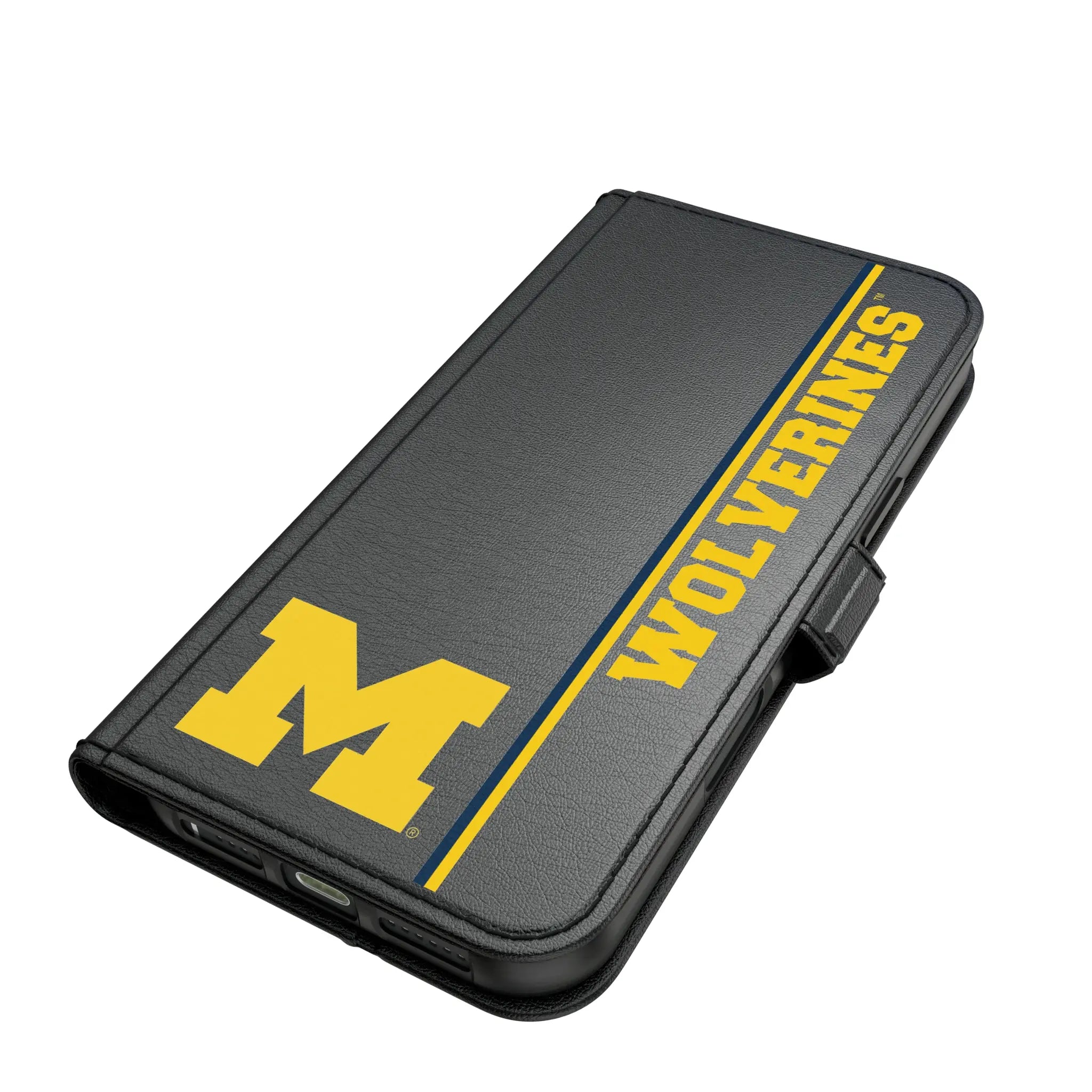University of Michigan Wolverines Sidebar iPhone Folio Phone Case for Apple iPhone#Device_iPhone 17 Pro Max