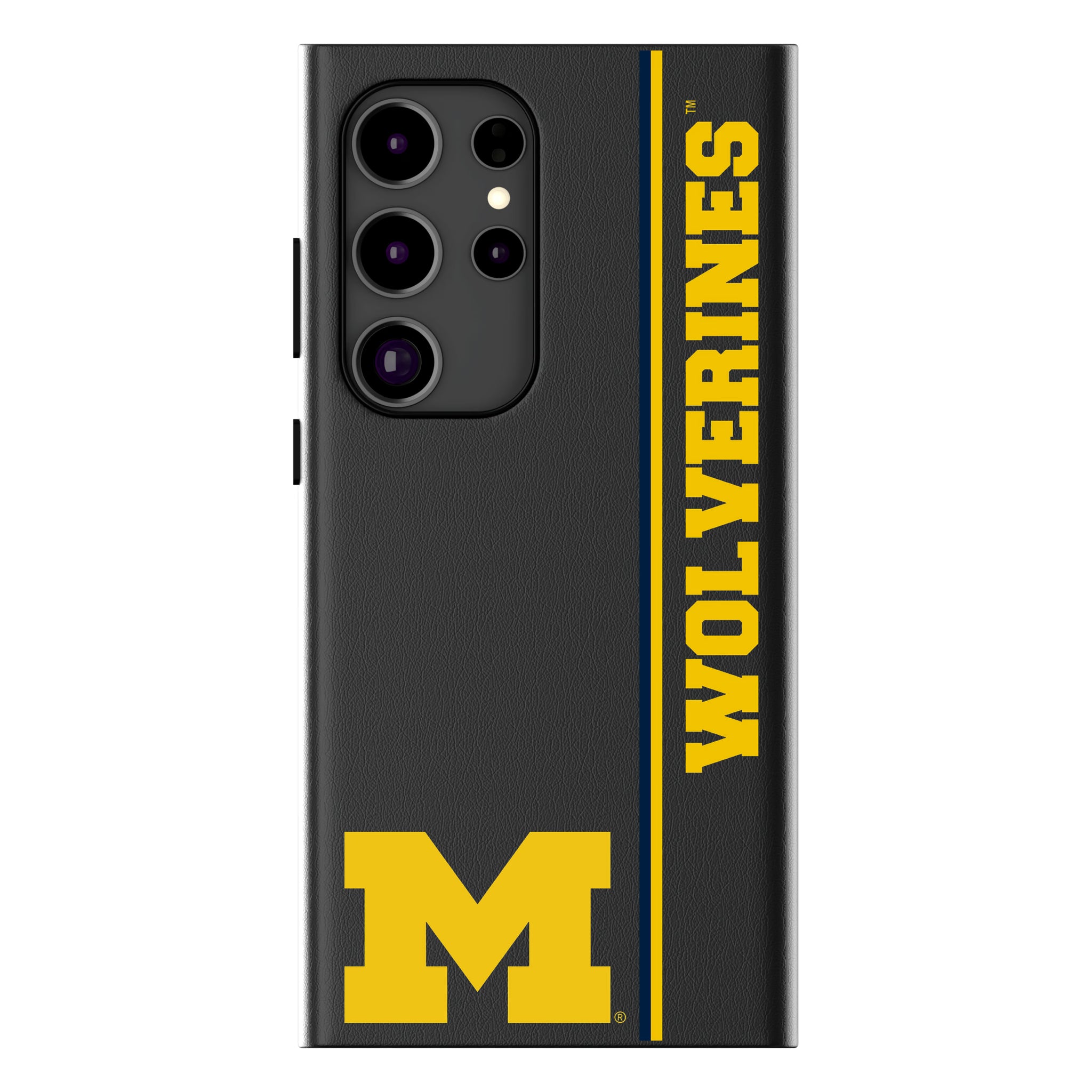 University of Michigan Wolverines Sidebar Galaxy MagSafe Compatible Phone Case for Samsung Galaxy