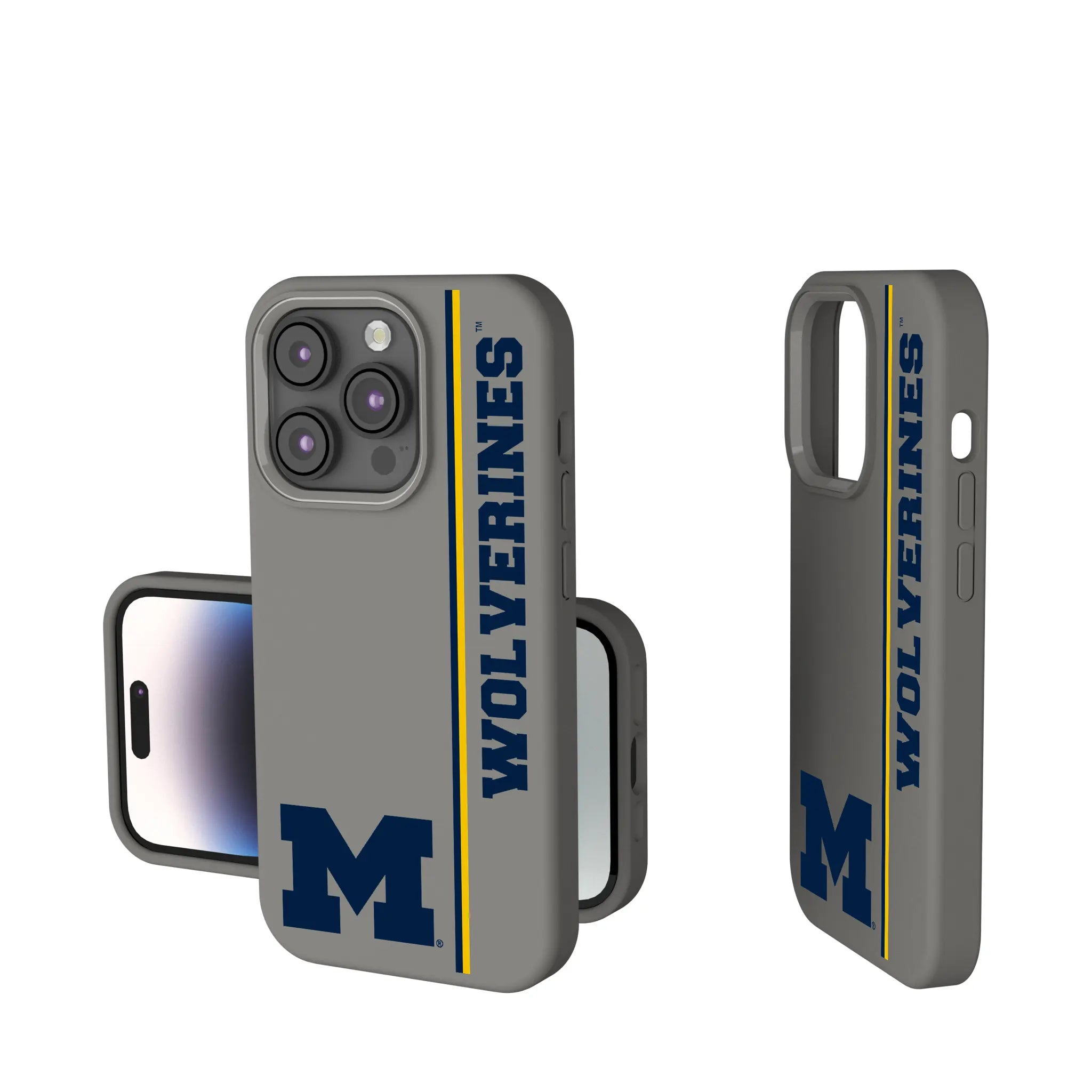 University of Michigan Wolverines Sidebar iPhone Soft Touch Phone Case for Apple iPhone