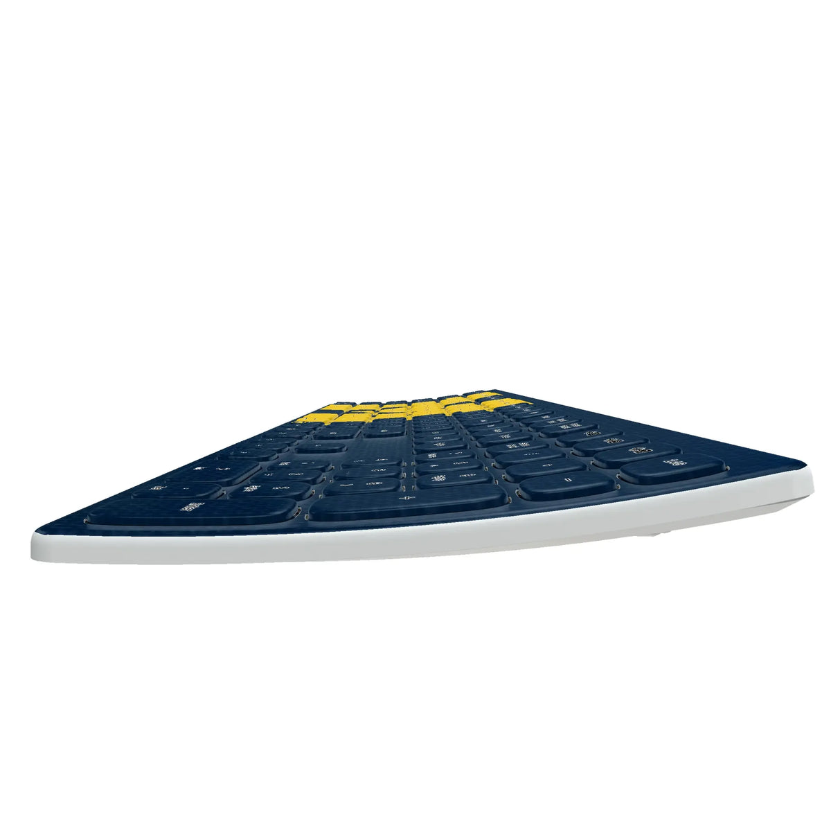 University of Michigan Wolverines Solid KKB605 Curved Wireless Keyboard