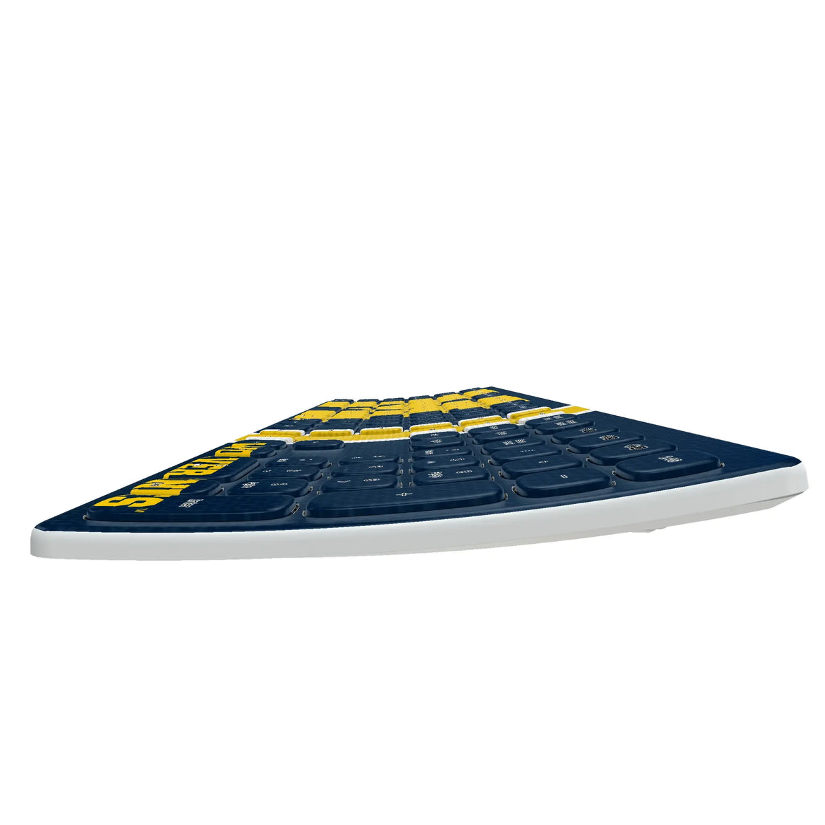 University of Michigan Wolverines Stripe KKB605 Curved Wireless Keyboard