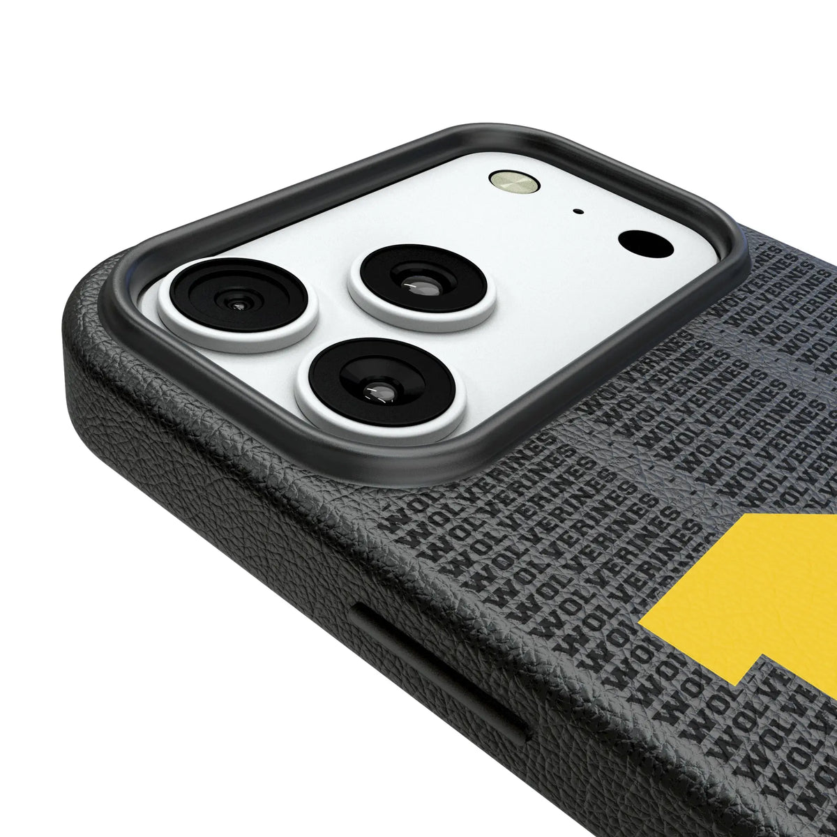 University of Michigan Wolverines Text Backdrop iPhone MagSafe Compatible Phone Case for Apple iPhone - Detail#Device_iPhone 18 Pro Max