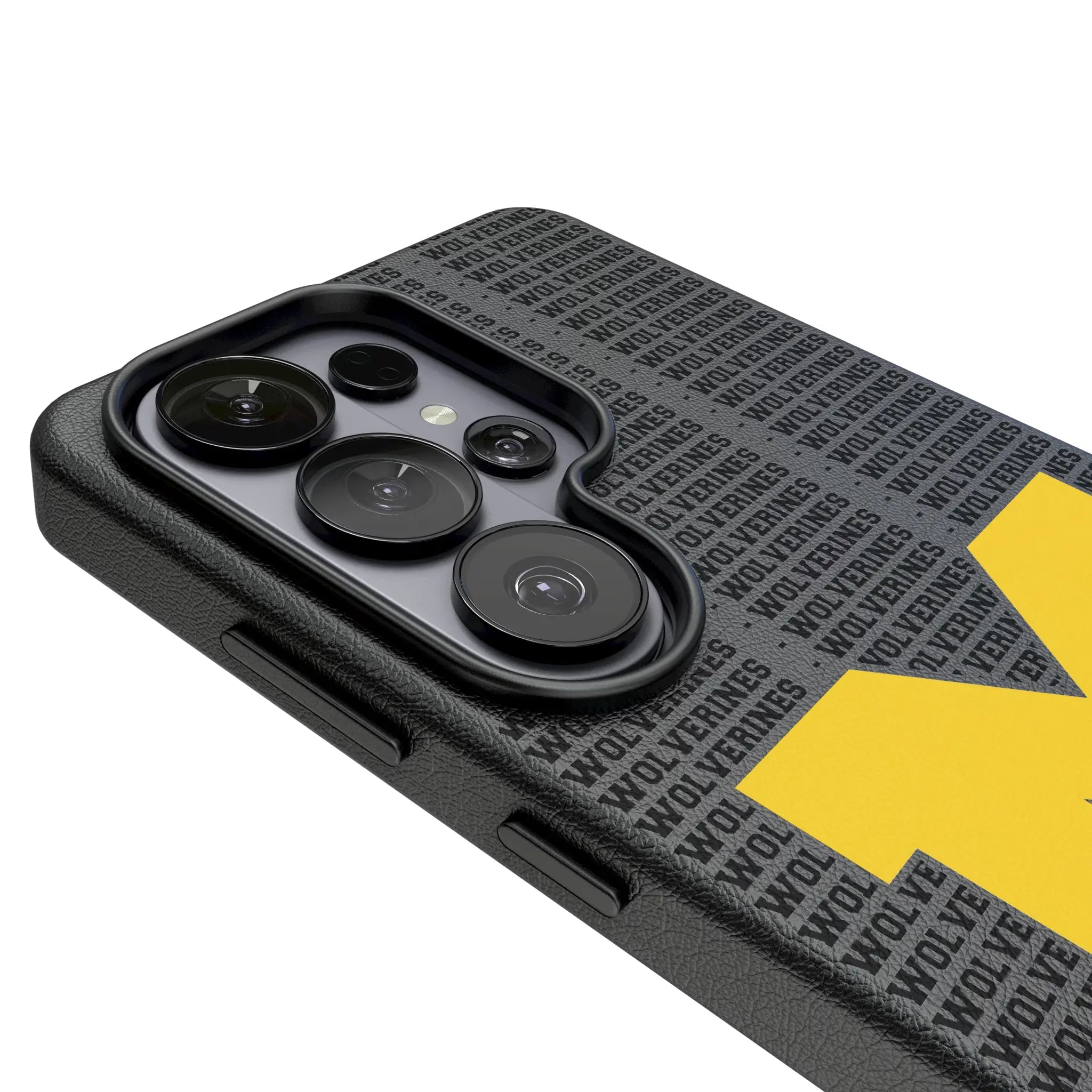 University of Michigan Wolverines Text Backdrop Galaxy MagSafe Compatible Phone Case for Samsung Galaxy - Detail#Device_Galaxy S26 Ultra