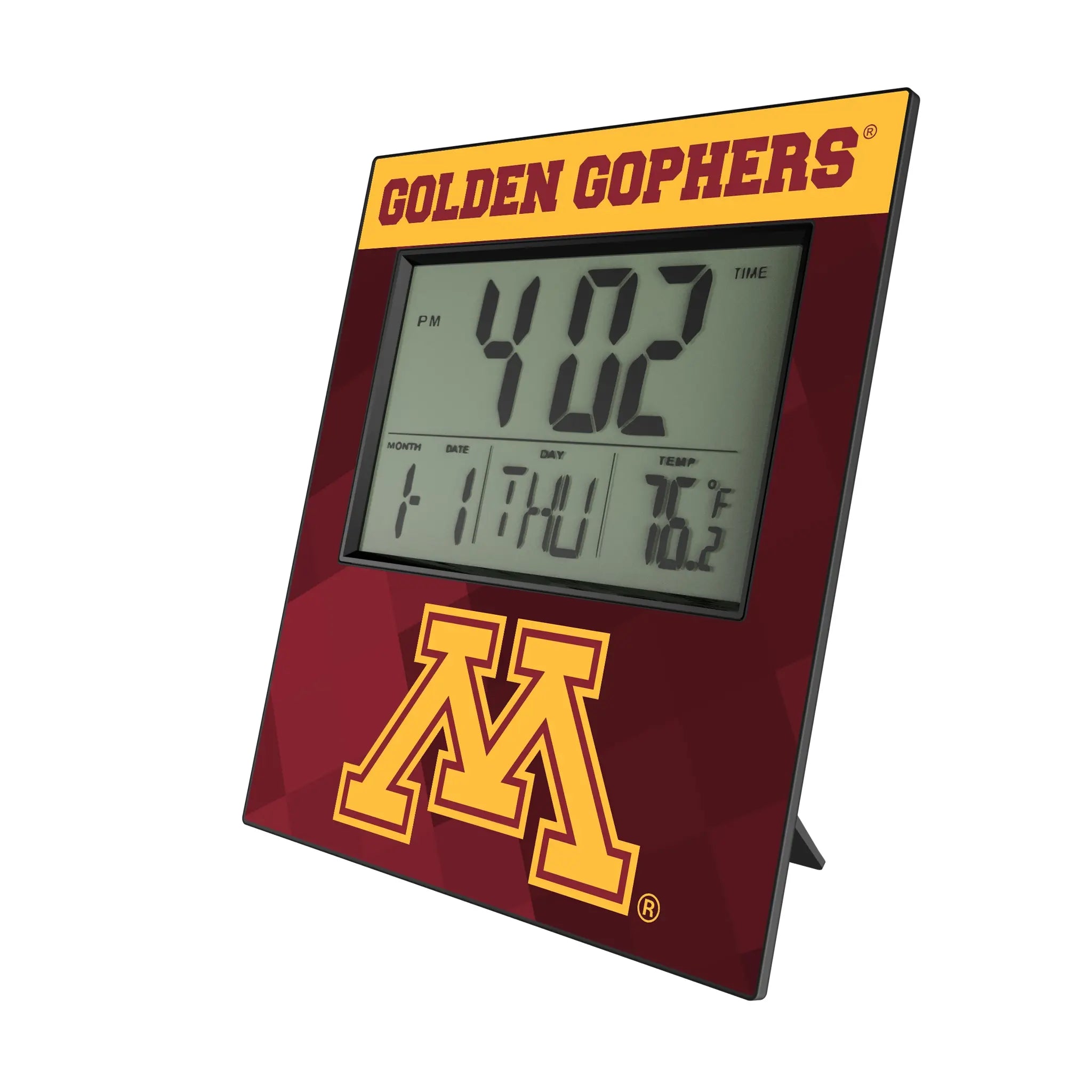 University of Minnesota Golden Gophers Color Block Wall Clock