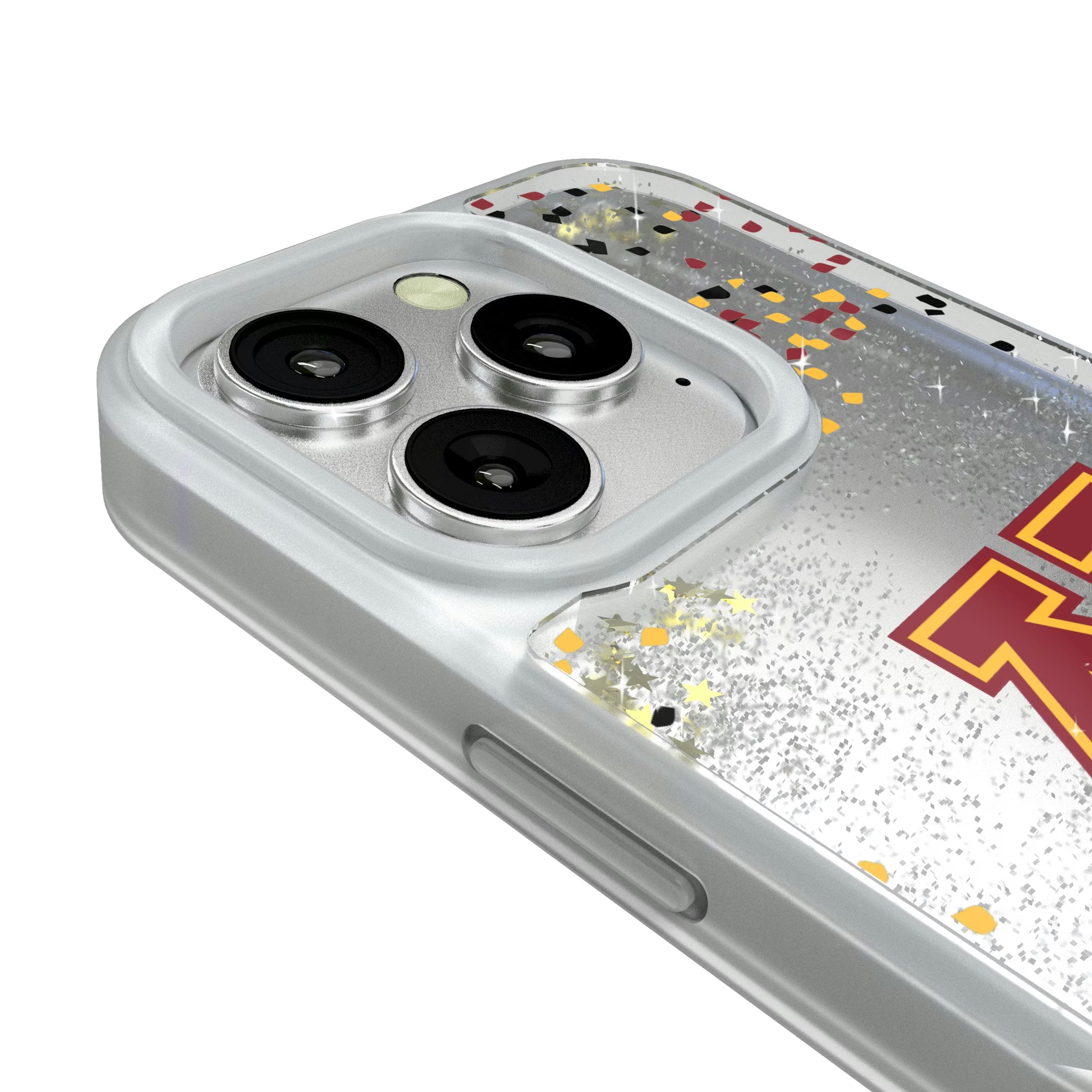 University of Minnesota Golden Gophers Confetti iPhone Glitter Phone Case for Apple iPhone - Detail#Device_iPhone 16 Pro