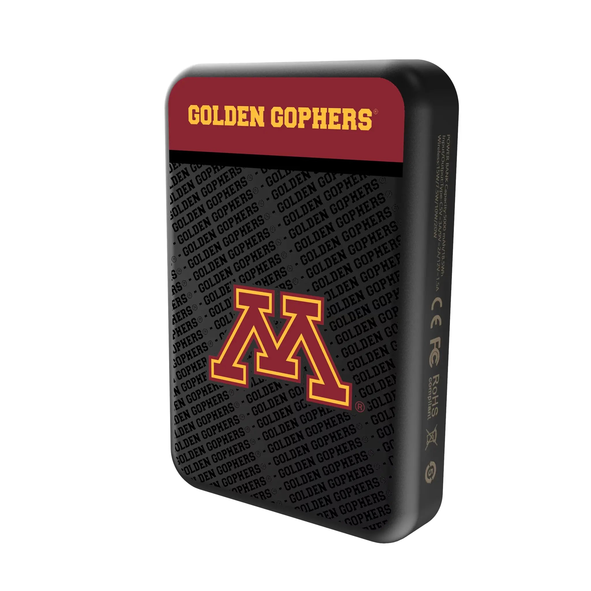 University of Minnesota Golden Gophers Endzone Plus Wireless Mag Power Bank