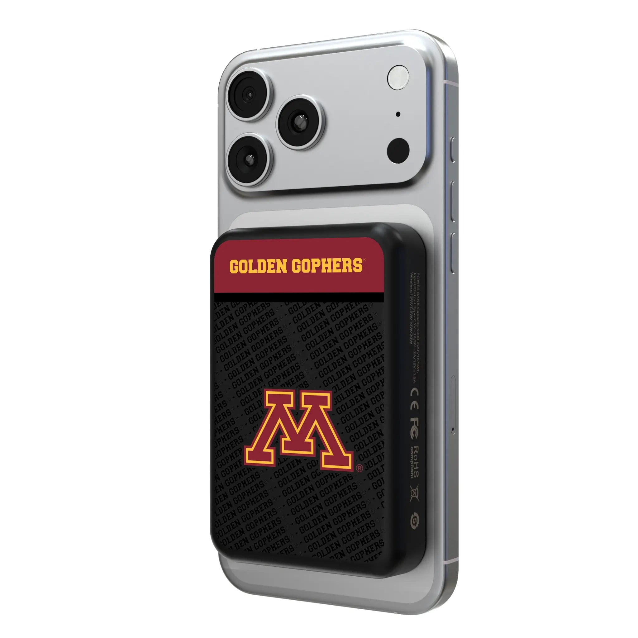 University of Minnesota Golden Gophers Endzone Plus Wireless Mag Power Bank