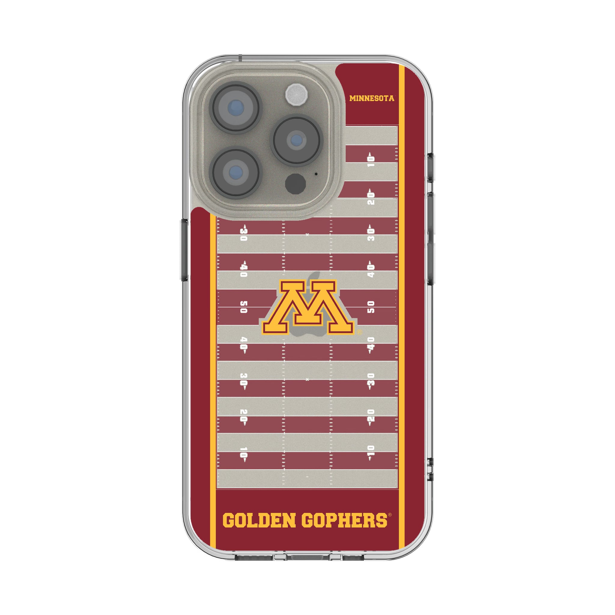 University of Minnesota Golden Gophers Field iPhone Clear Phone Case for Apple iPhone