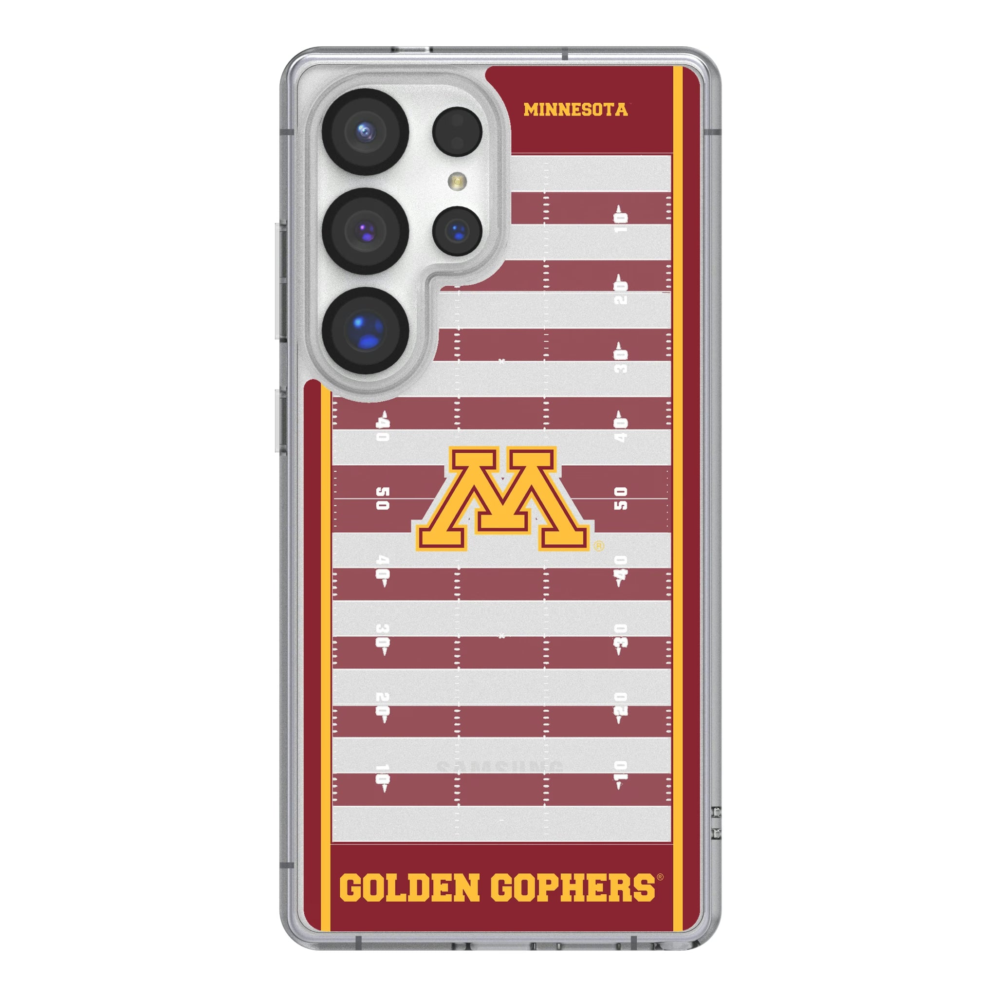 University of Minnesota Golden Gophers Field Galaxy Clear Phone Case for Samsung Galaxy