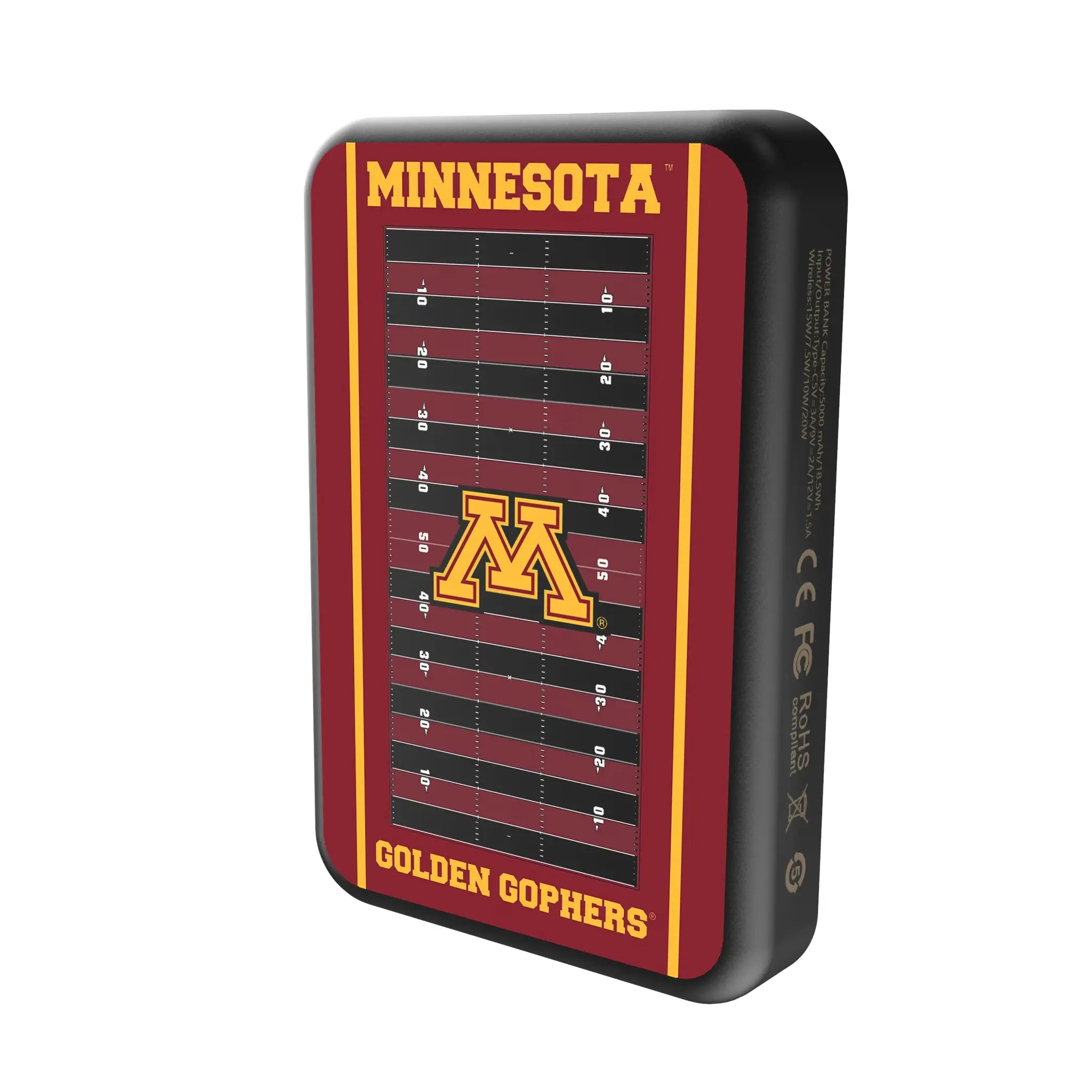 University of Minnesota Golden Gophers Field Wireless Mag Power Bank