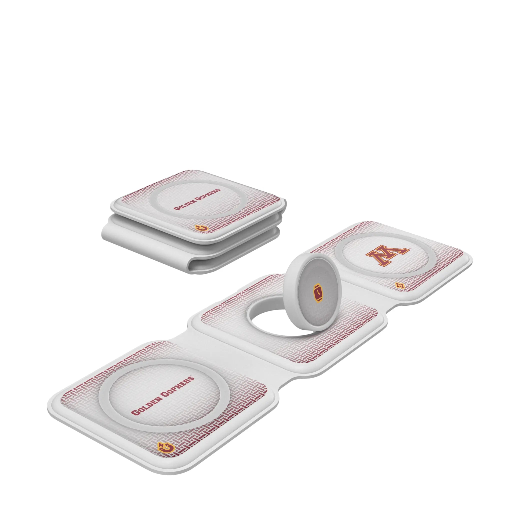 University of Minnesota Golden Gophers Linen Foldable 3 in 1 Charger