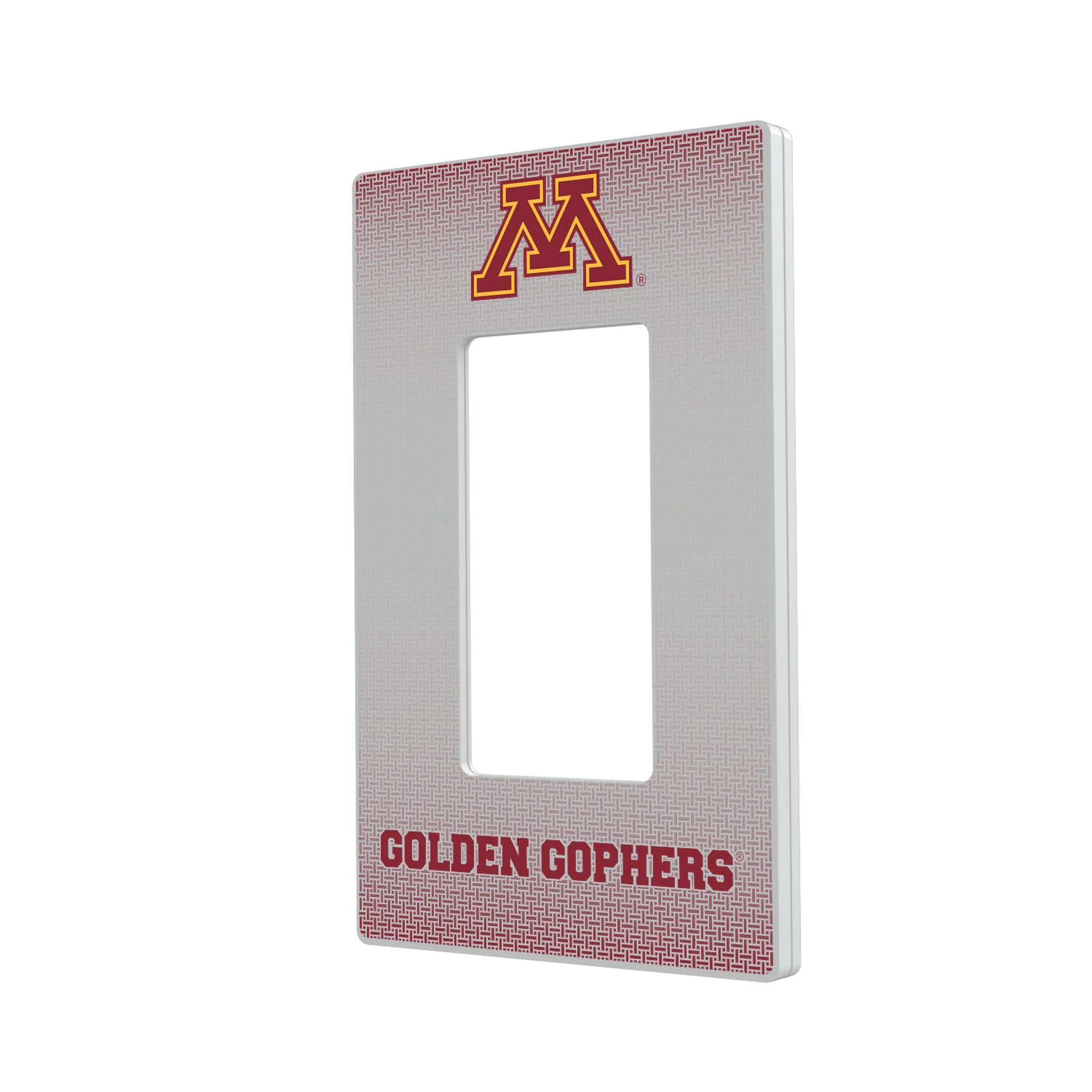 University of Minnesota Golden Gophers Linen Hidden-Screw Light Switch Plate#Style_Single Rocker
