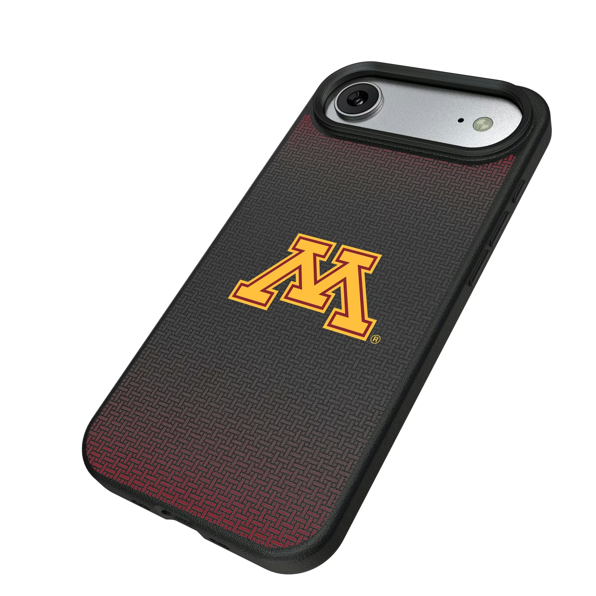 University of Minnesota Golden Gophers Linen iPhone MagSafe Compatible Phone Case for Apple iPhone - Isometric View#Device_iPhone Air