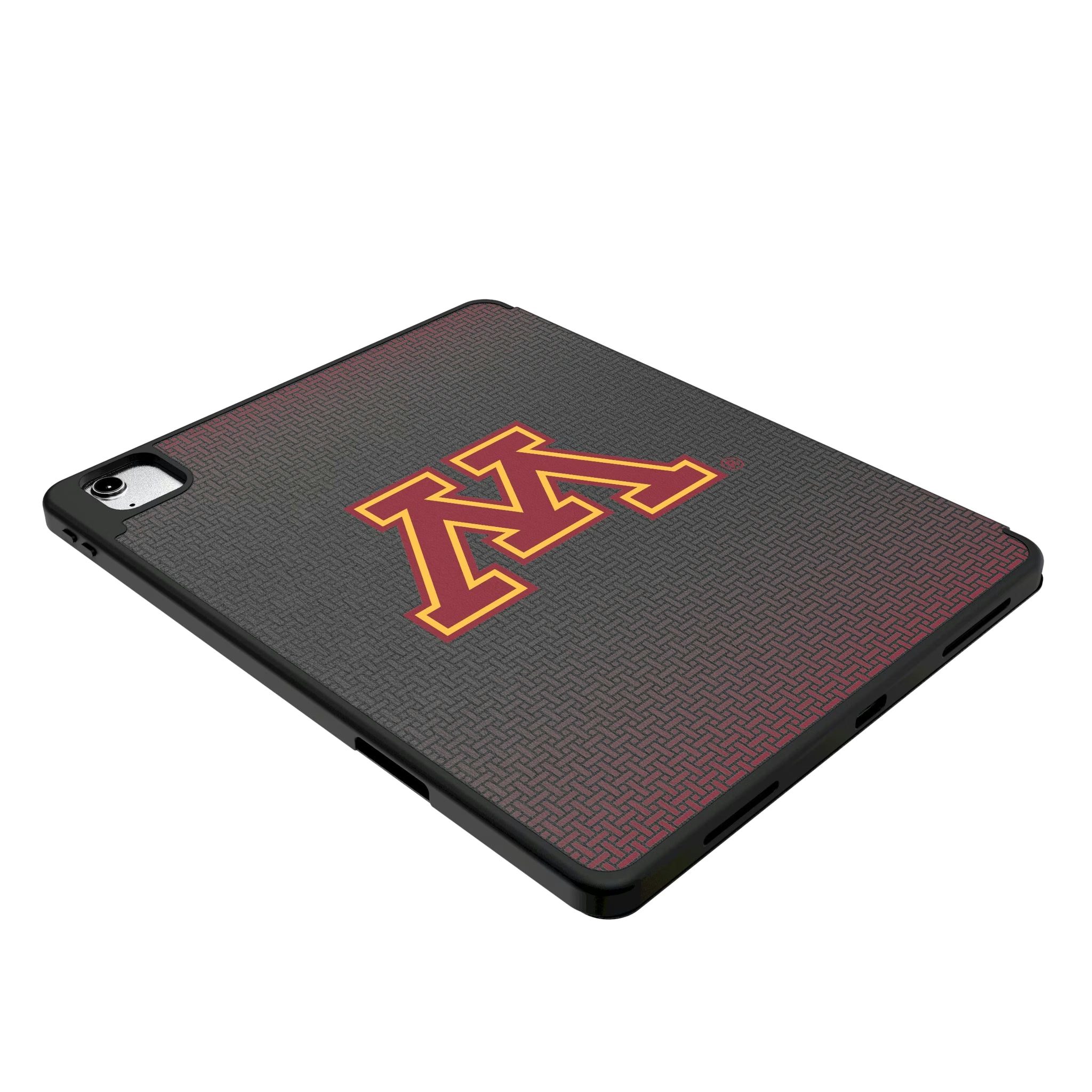 University of Minnesota Golden Gophers Linen iPad Tablet Case for Apple iPad - Isometric View