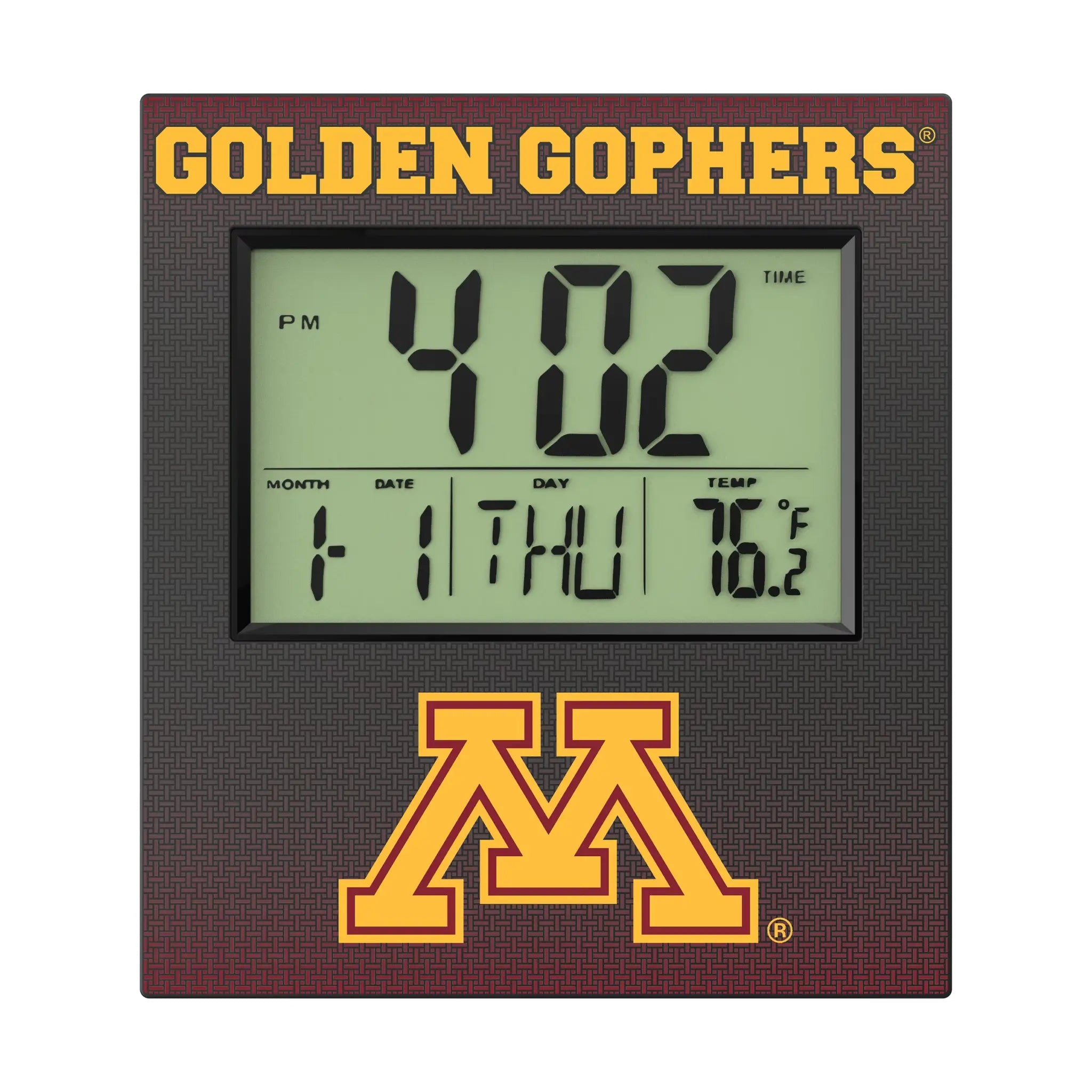 University of Minnesota Golden Gophers Linen Wall Clock