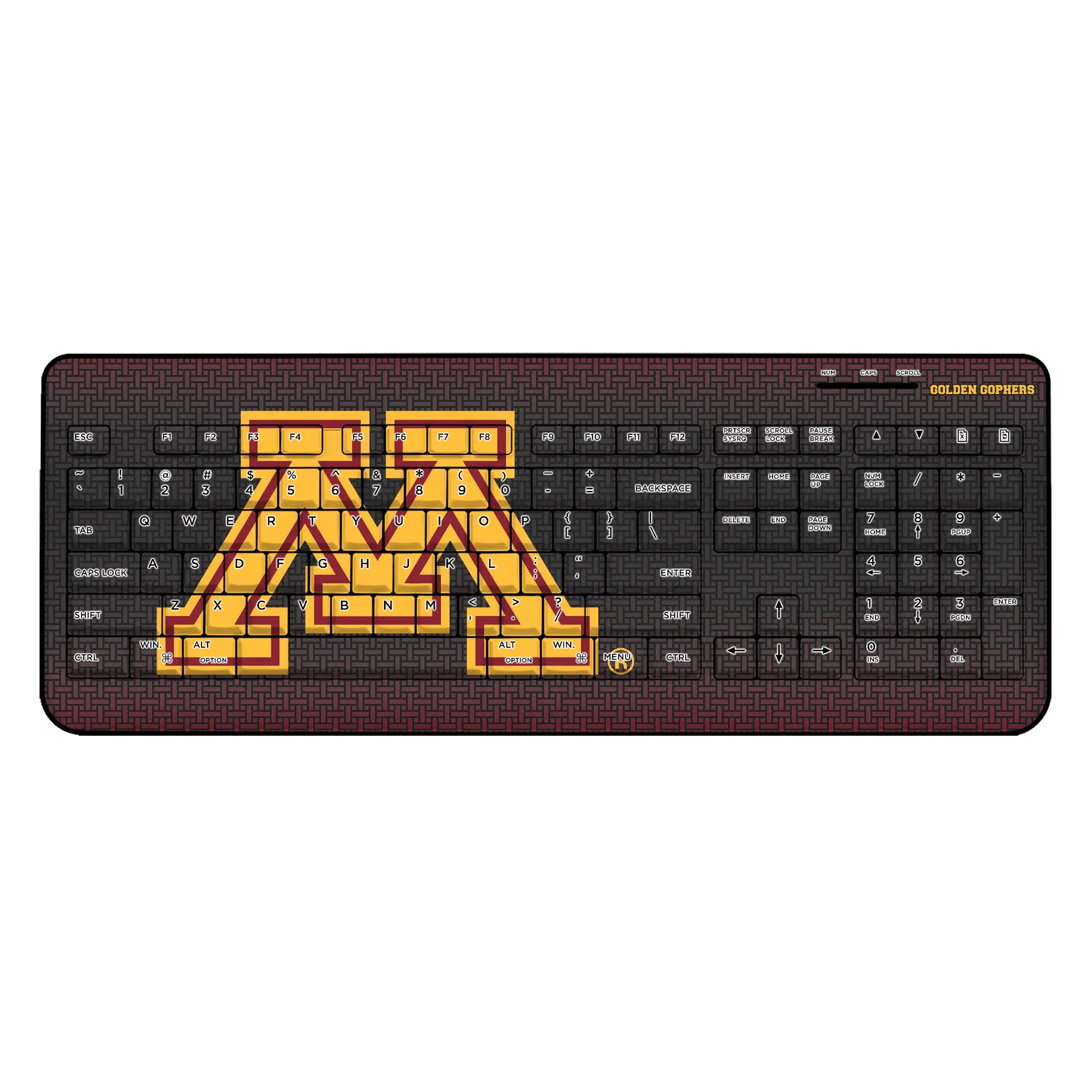 University of Minnesota Golden Gophers Linen Wireless USB Keyboard
