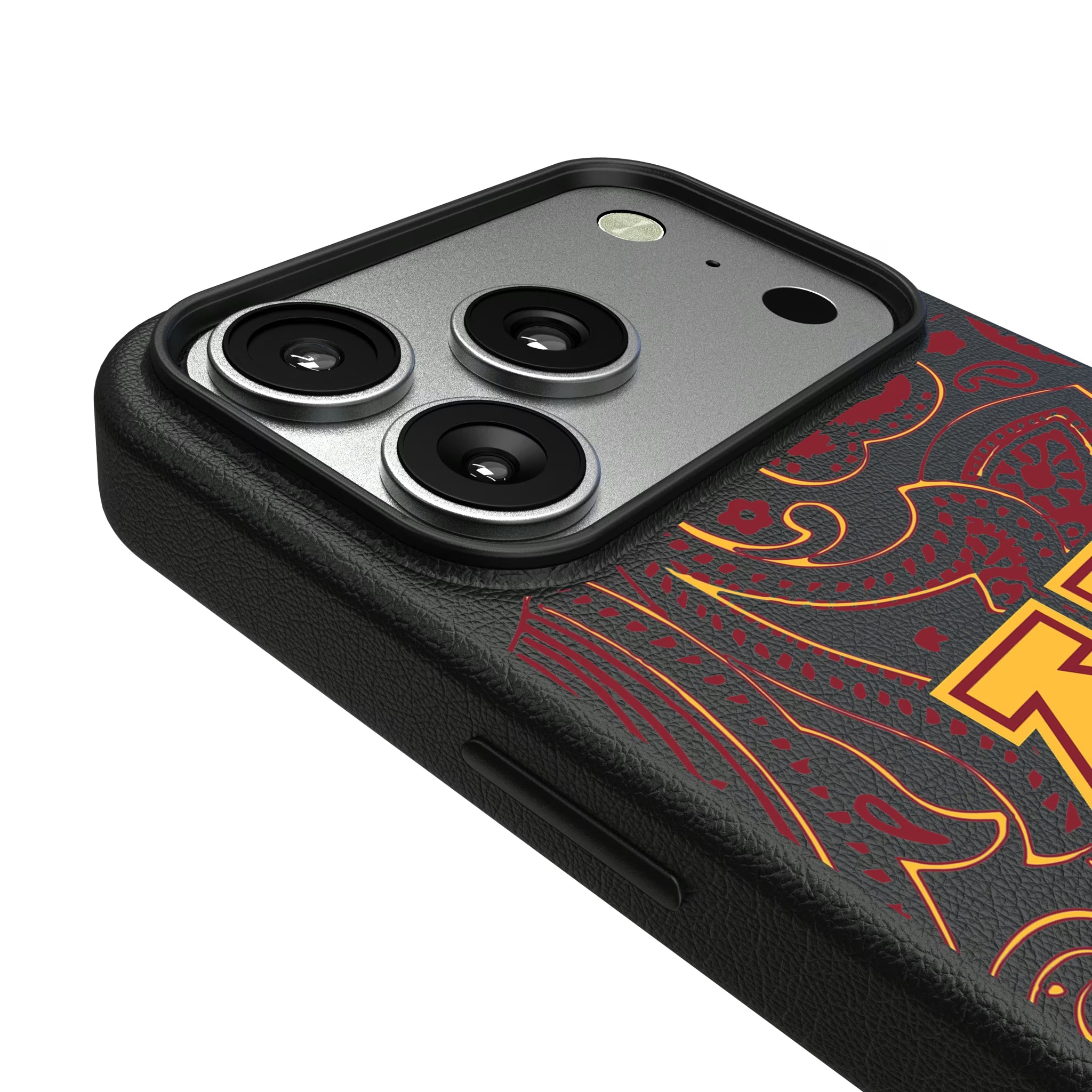 University of Minnesota Golden Gophers Paisley iPhone MagSafe Compatible Phone Case for Apple iPhone - Detail#Device_iPhone 17 Pro