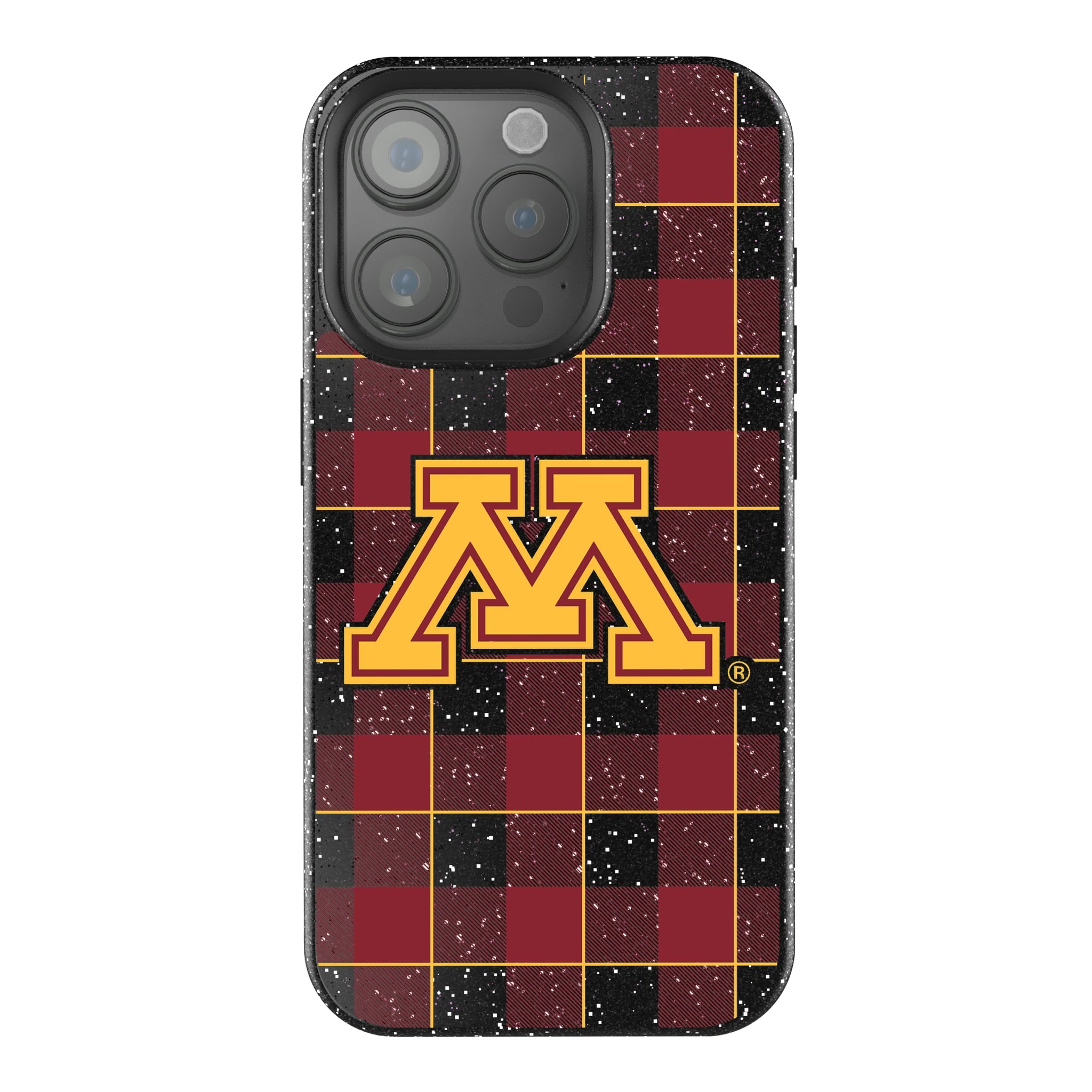 University of Minnesota Golden Gophers Plaid iPhone Bling Phone Case for Apple iPhone