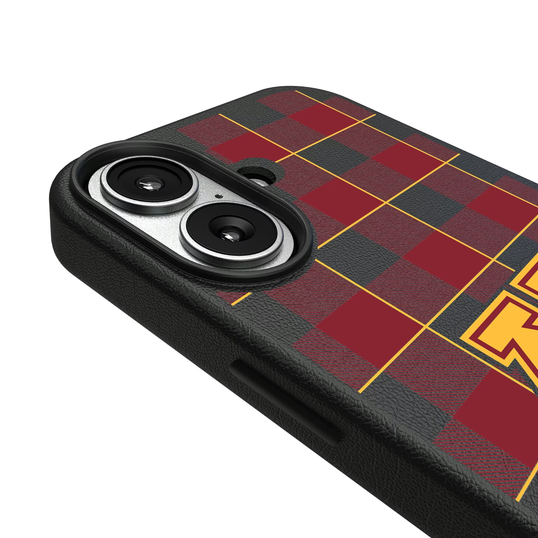 University of Minnesota Golden Gophers Plaid iPhone MagSafe Compatible Phone Case for Apple iPhone - Detail#Device_iPhone 17