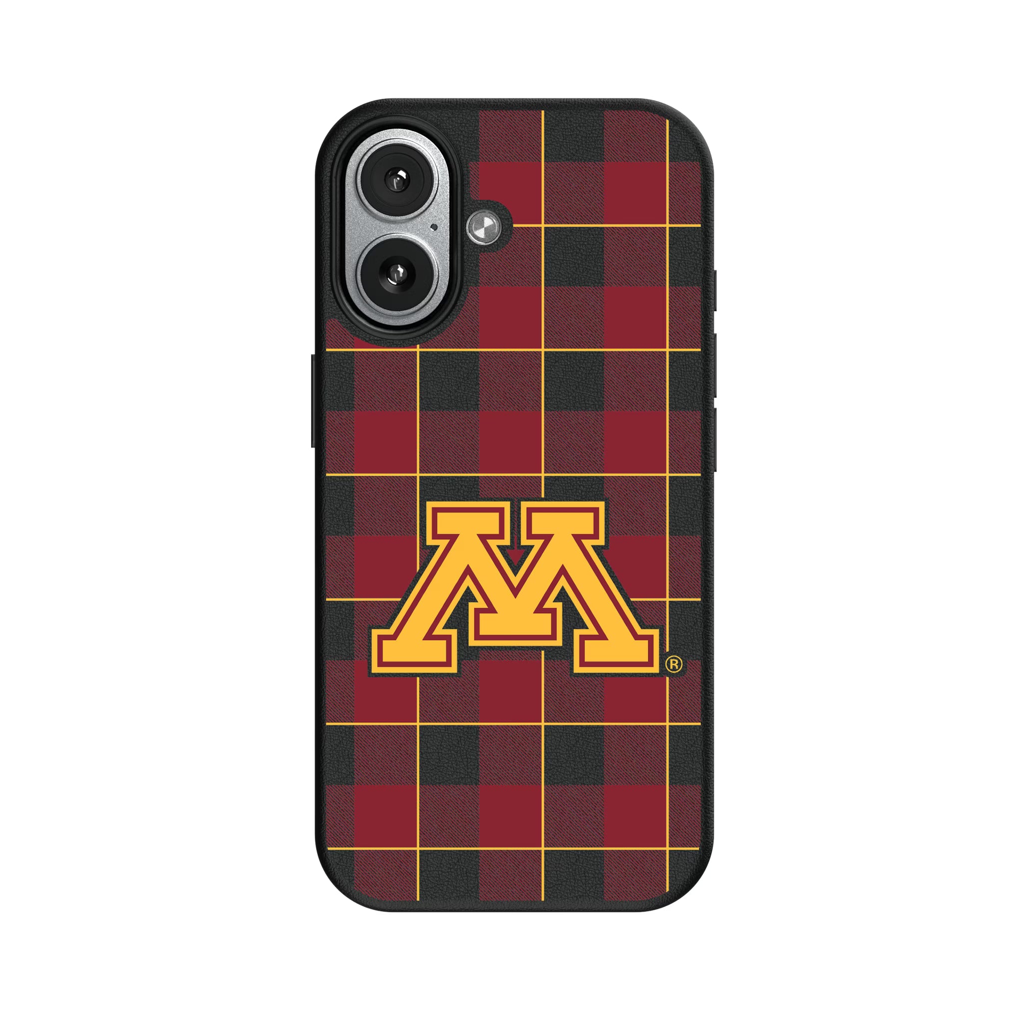 University of Minnesota Golden Gophers Plaid iPhone MagSafe Compatible Phone Case for Apple iPhone#Device_iPhone 17